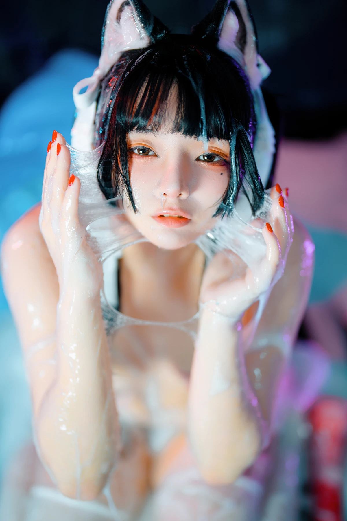Cosplay 落落Raku – 邋遢小猫 Messy Kitty - P51