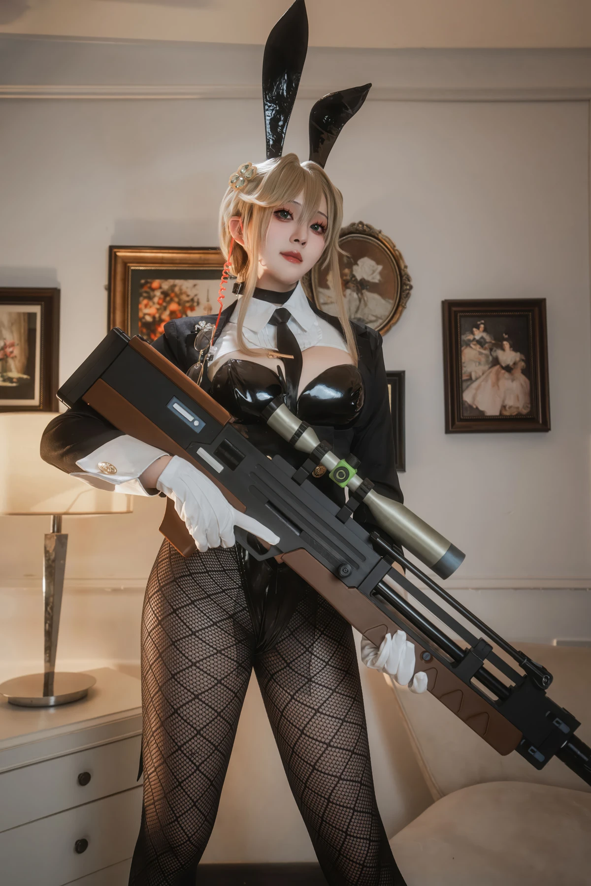 Cosplay Natsuko夏夏子 – NIKKE 爱德 特工兔女郎 - P1
