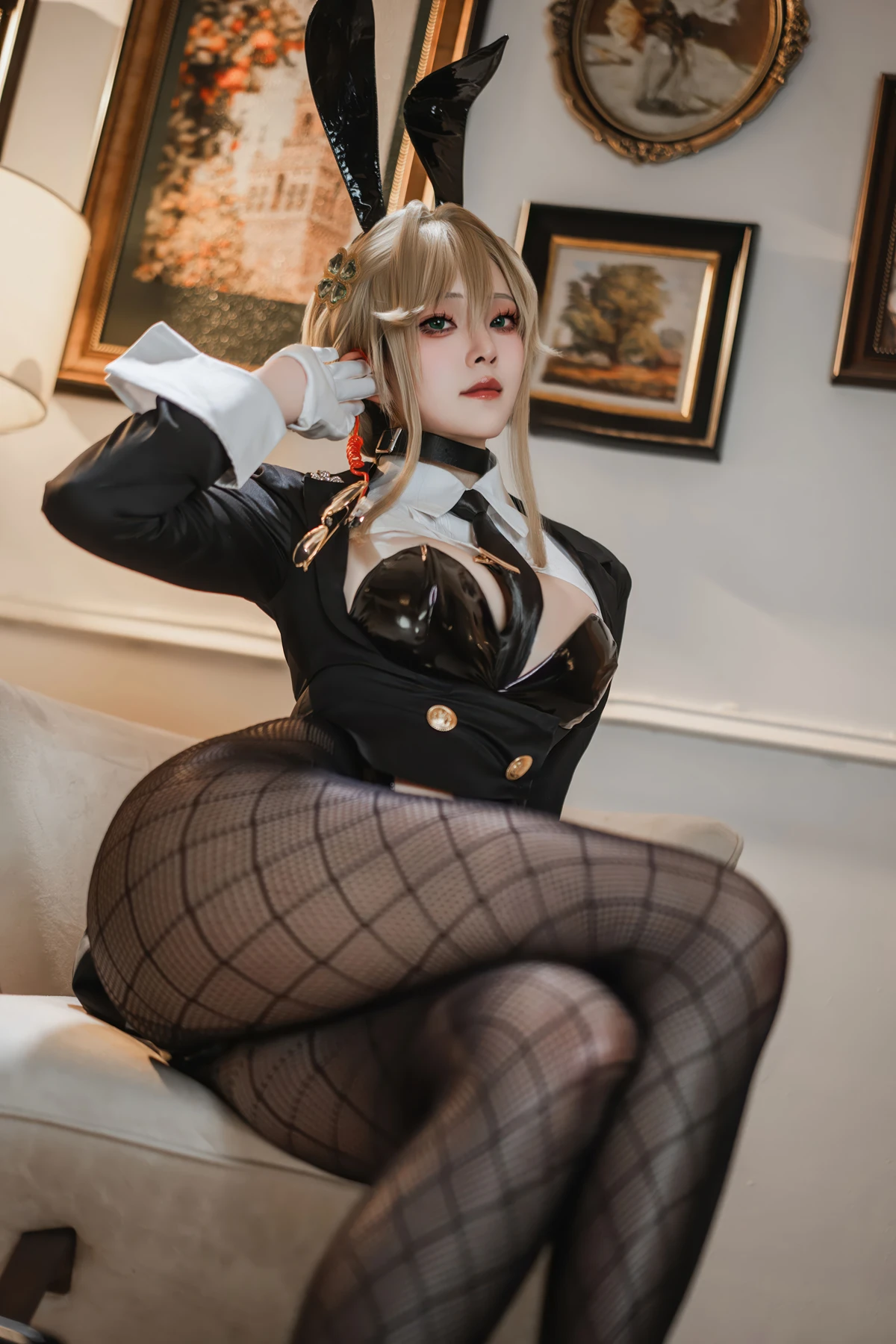 Cosplay Natsuko夏夏子 – NIKKE 爱德 特工兔女郎 - P19
