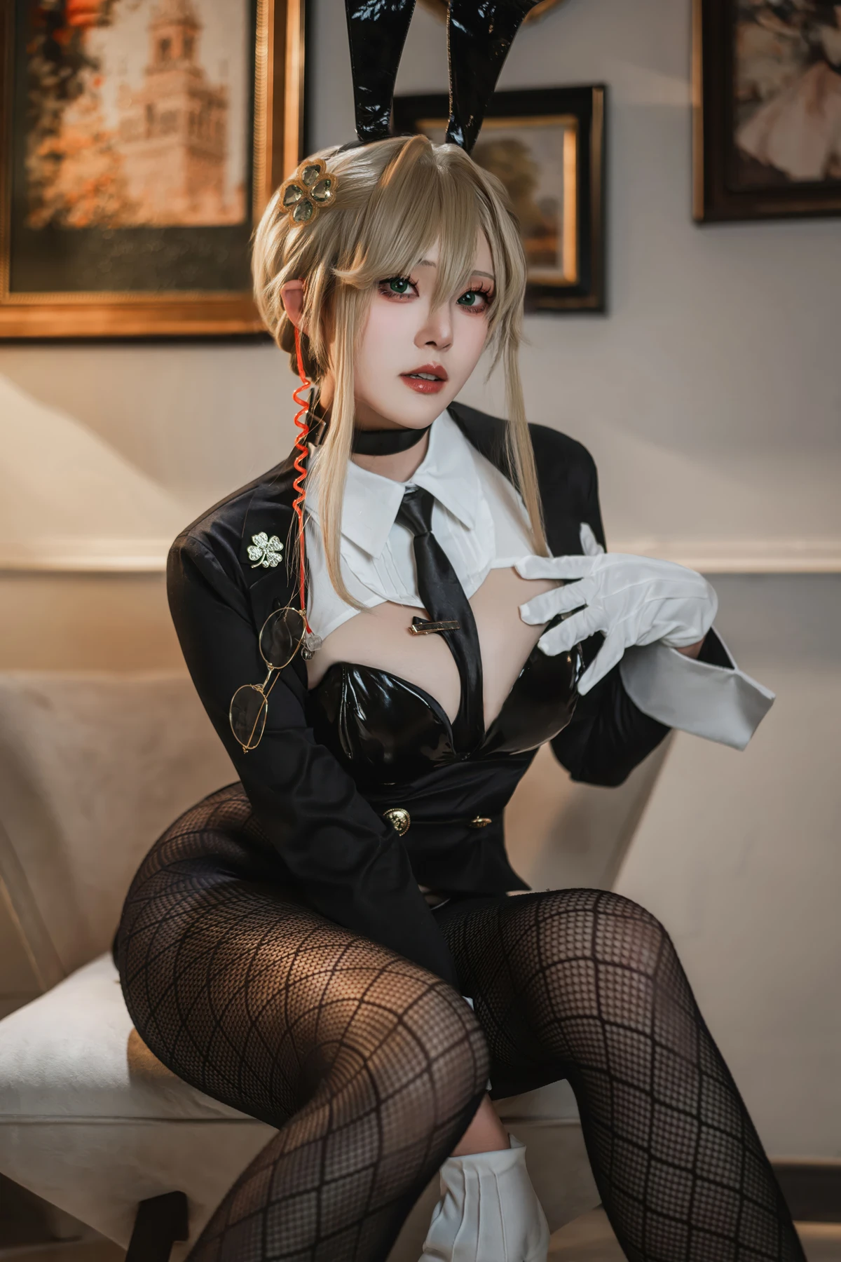 Cosplay Natsuko夏夏子 – NIKKE 爱德 特工兔女郎 - P20