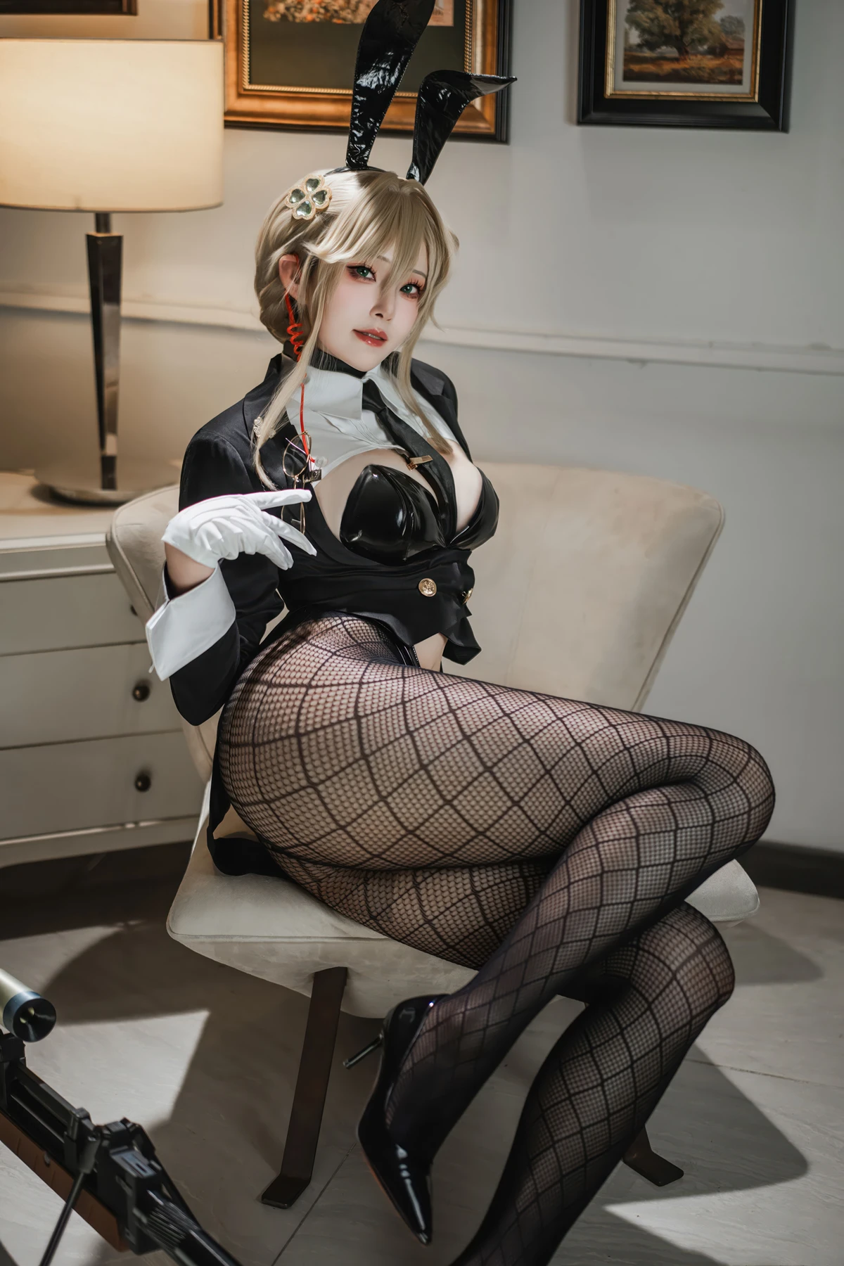 Cosplay Natsuko夏夏子 – NIKKE 爱德 特工兔女郎 - P28
