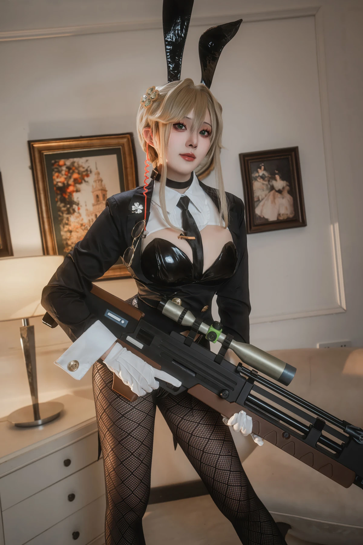 Cosplay Natsuko夏夏子 – NIKKE 爱德 特工兔女郎 - P2