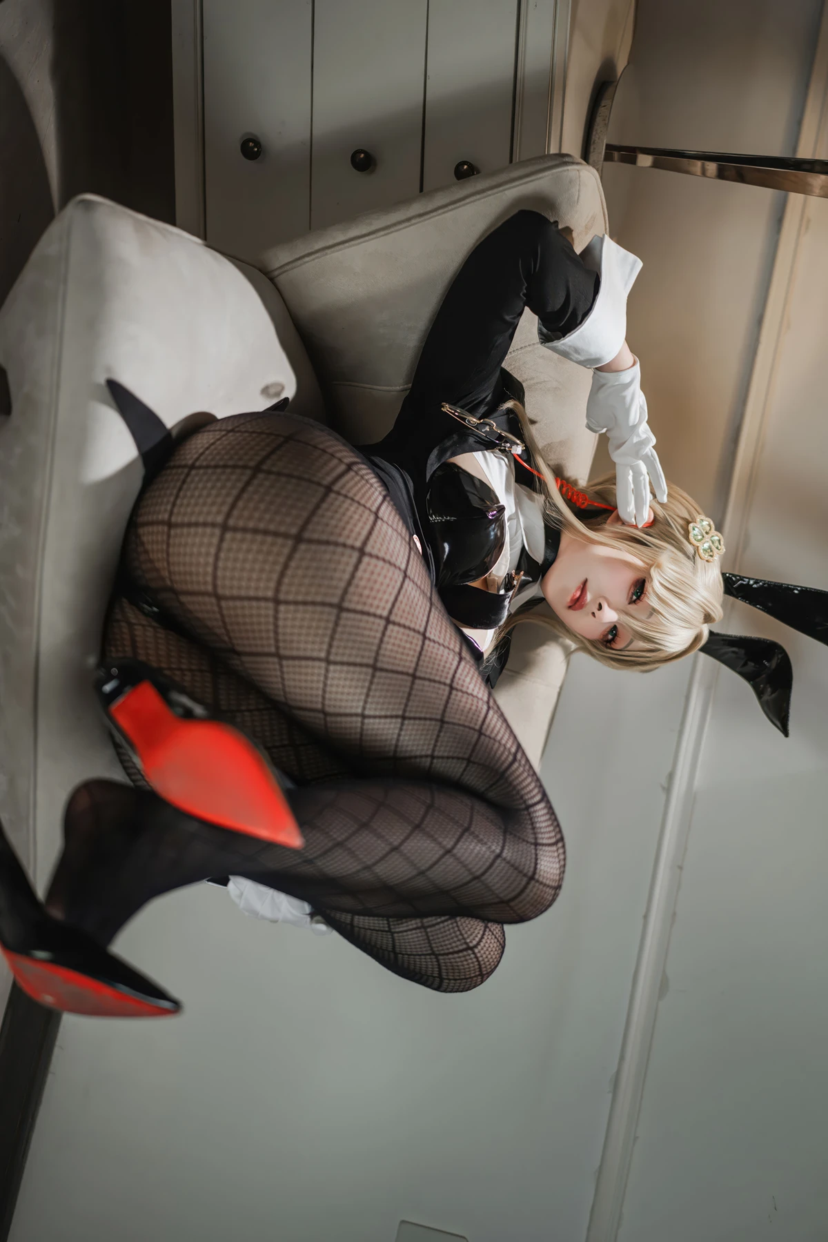 Cosplay Natsuko夏夏子 – NIKKE 爱德 特工兔女郎 - P33