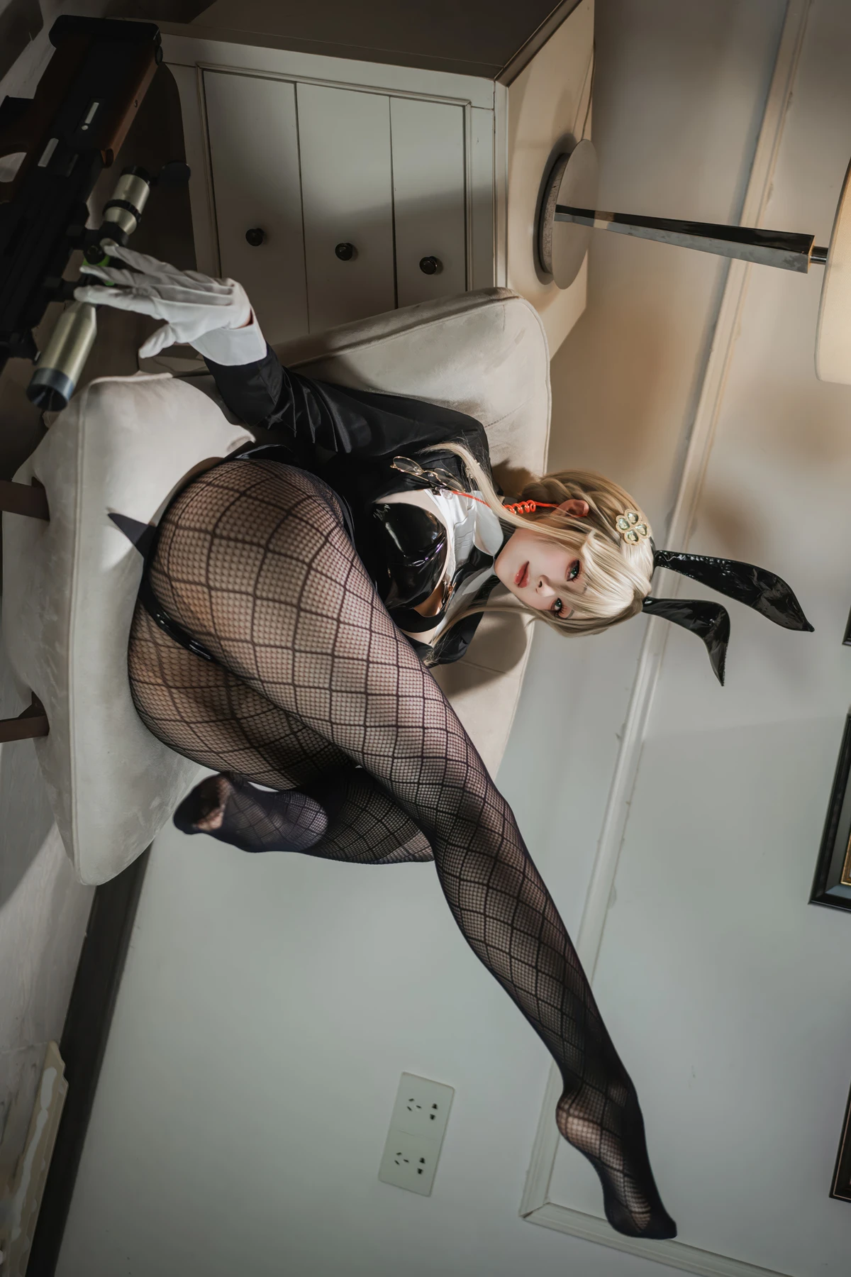 Cosplay Natsuko夏夏子 – NIKKE 爱德 特工兔女郎 - P35