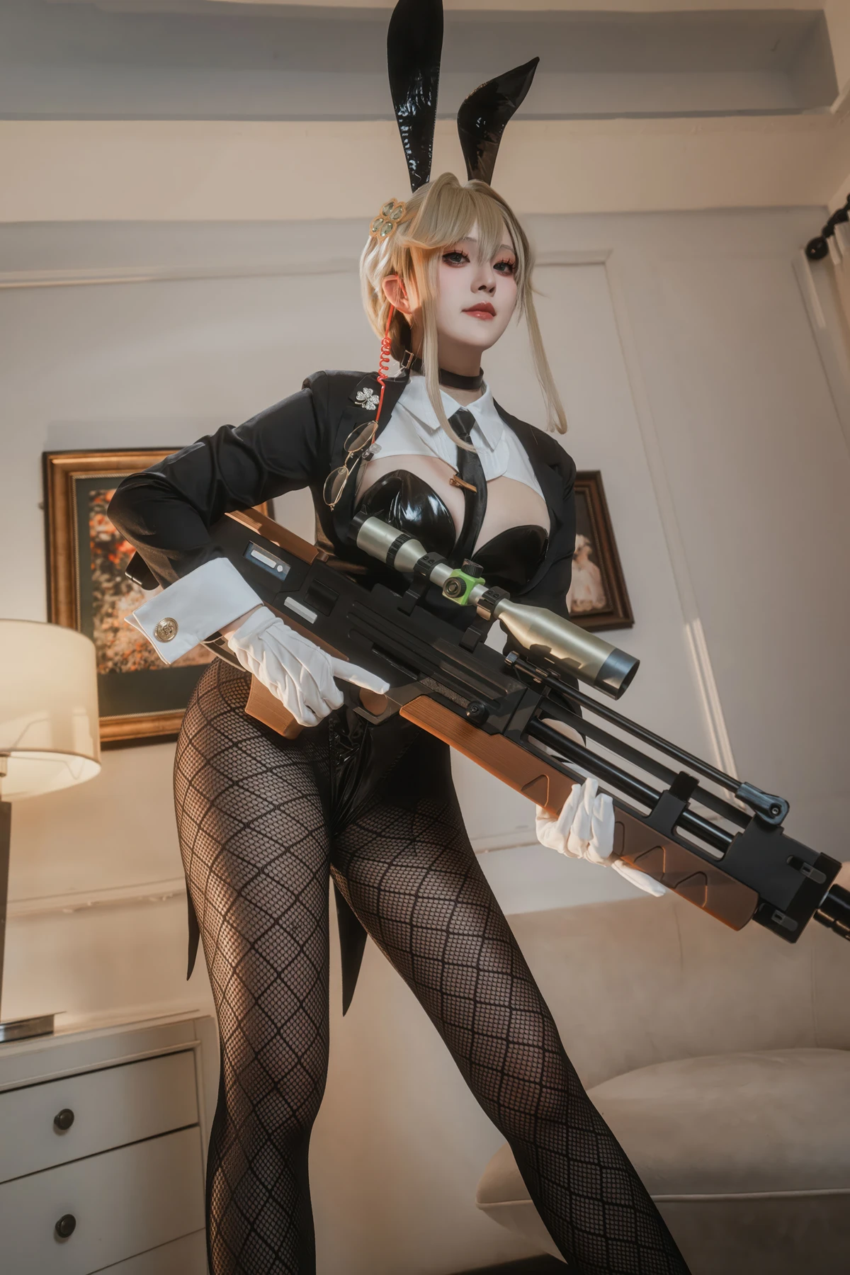 Cosplay Natsuko夏夏子 – NIKKE 爱德 特工兔女郎 - P4