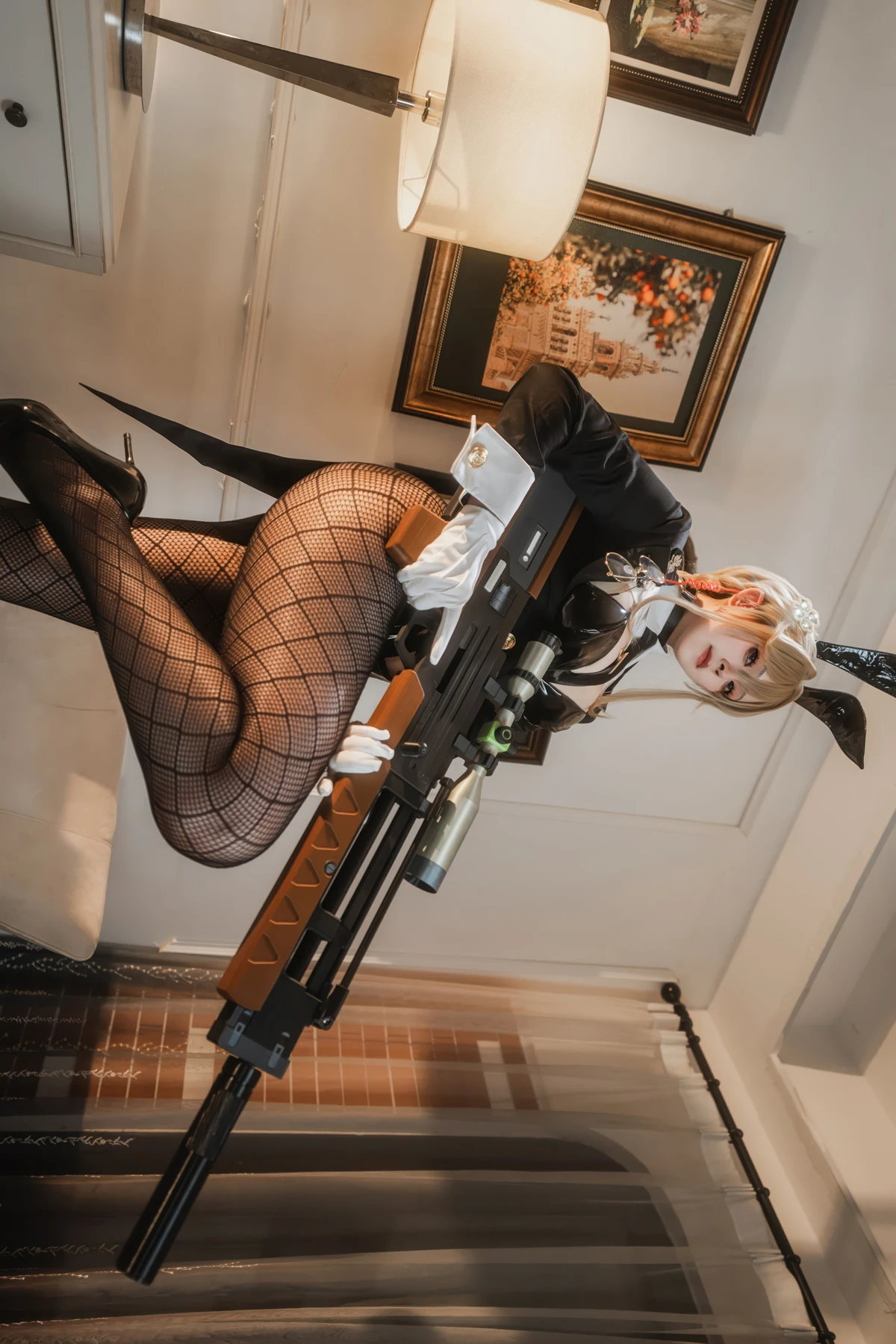 Cosplay Natsuko夏夏子 – NIKKE 爱德 特工兔女郎 - P5