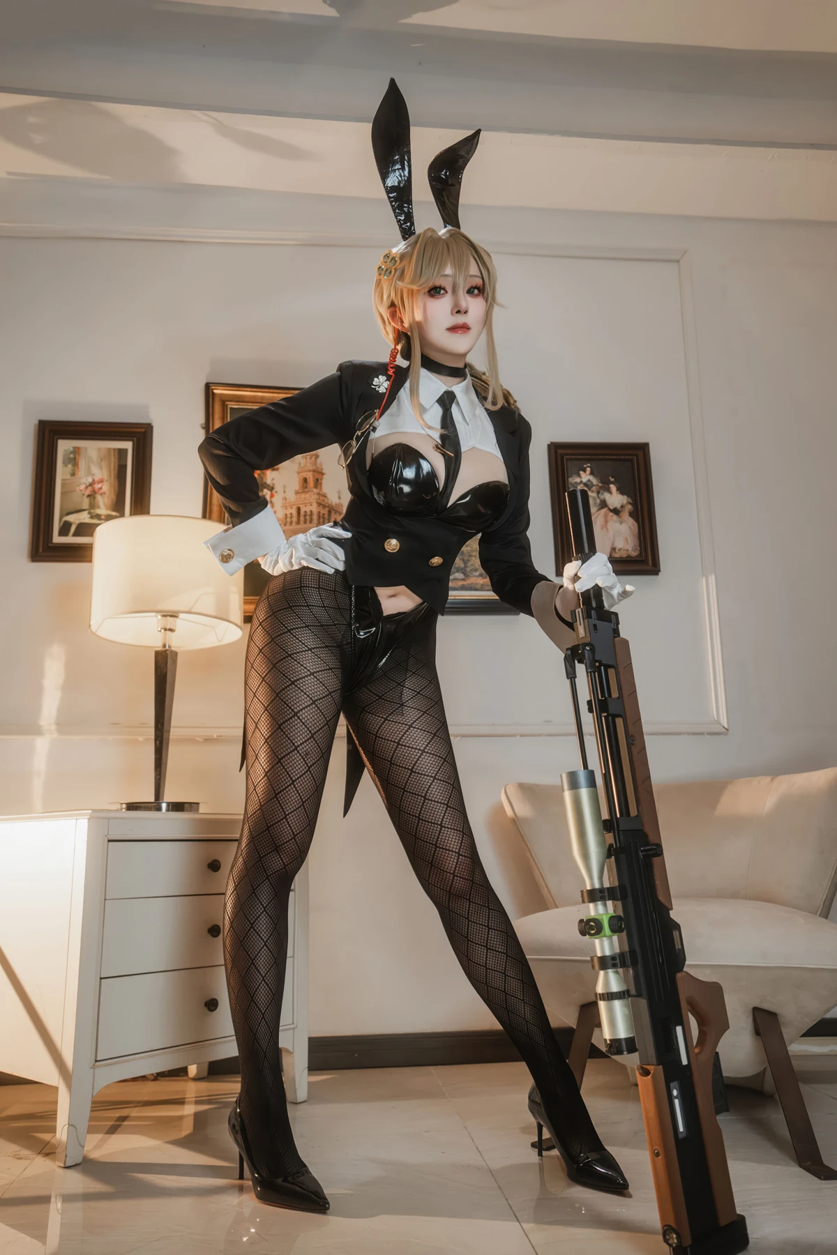 Cosplay Natsuko夏夏子 – NIKKE 爱德 特工兔女郎 - P6