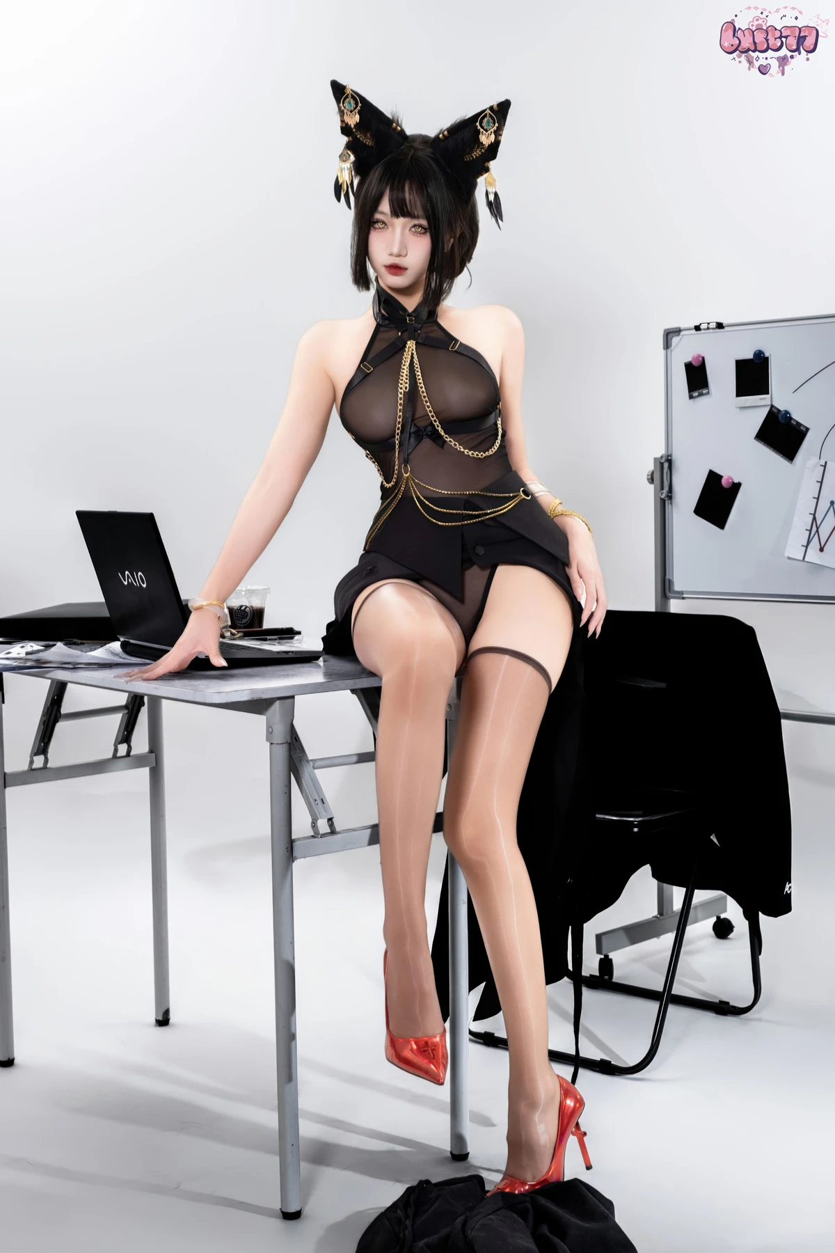 Cosplay 柒柒要乖哦 – 黑·阿努比斯 Set.01 - P11