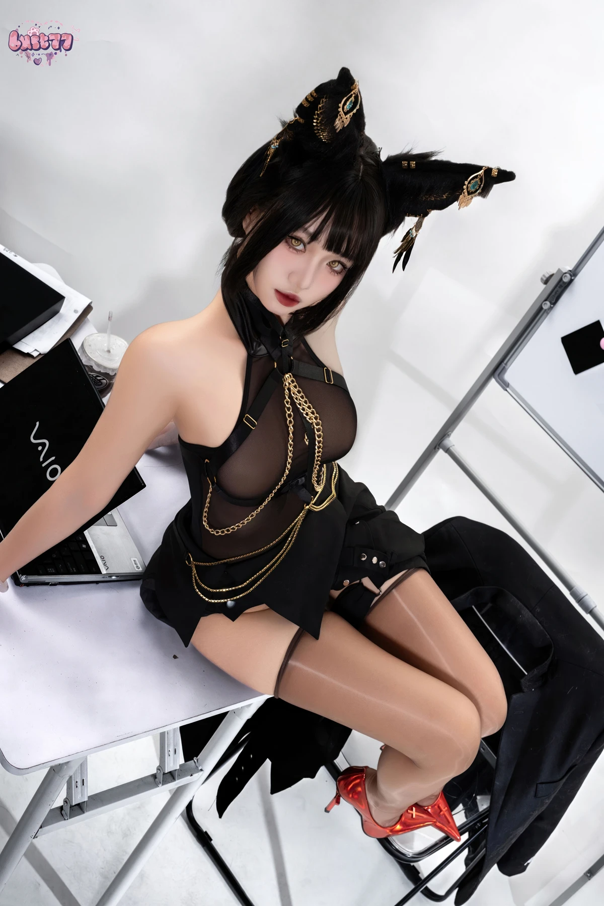 Cosplay 柒柒要乖哦 – 黑·阿努比斯 Set.01 - P21