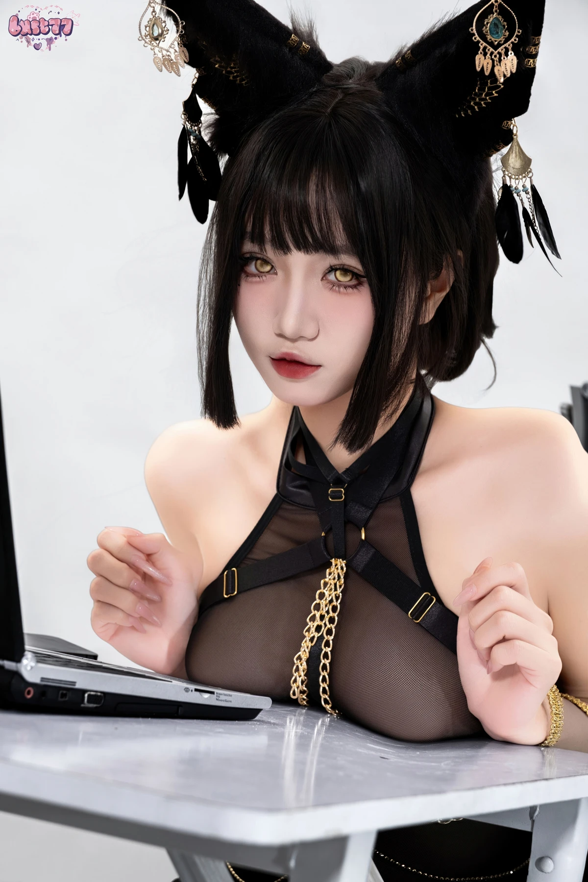 Cosplay 柒柒要乖哦 – 黑·阿努比斯 Set.01 - P3