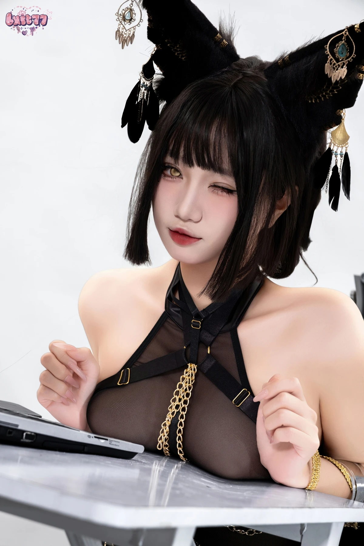 Cosplay 柒柒要乖哦 – 黑·阿努比斯 Set.01 - P4