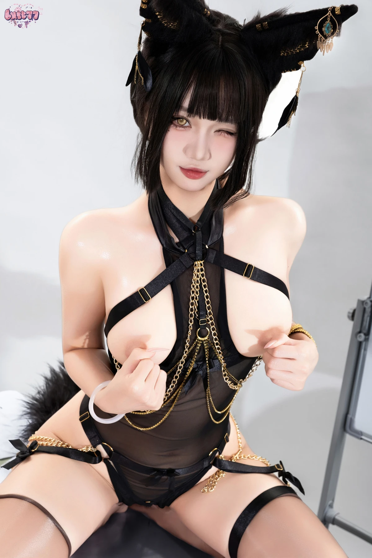 Cosplay 柒柒要乖哦 – 黑·阿努比斯 Set.01 - P67