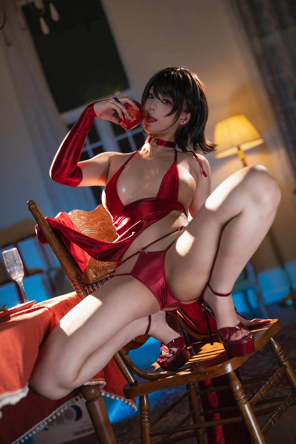 Cosplay 蜜汁猫裘Mizhimaoqiu – 红苹果 Set.01 - P31