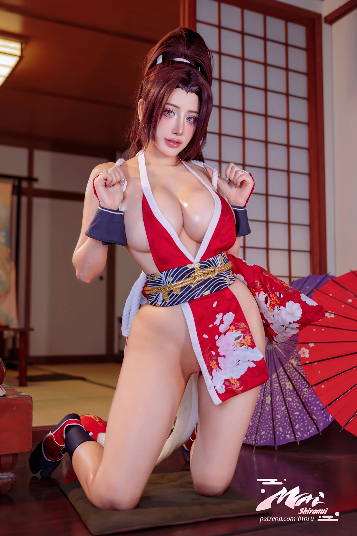 Cosplay 日本性感萝莉Byoru – Mai Shiranui Street Fighter - P24