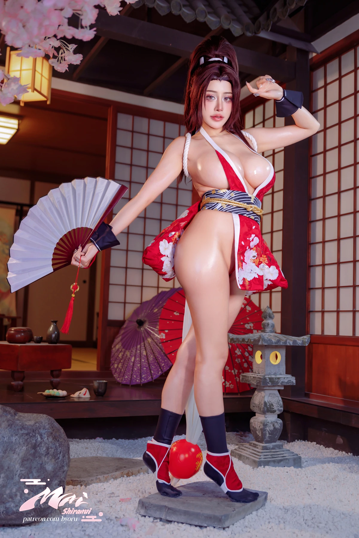 Cosplay 日本性感萝莉Byoru – Mai Shiranui Street Fighter - P38