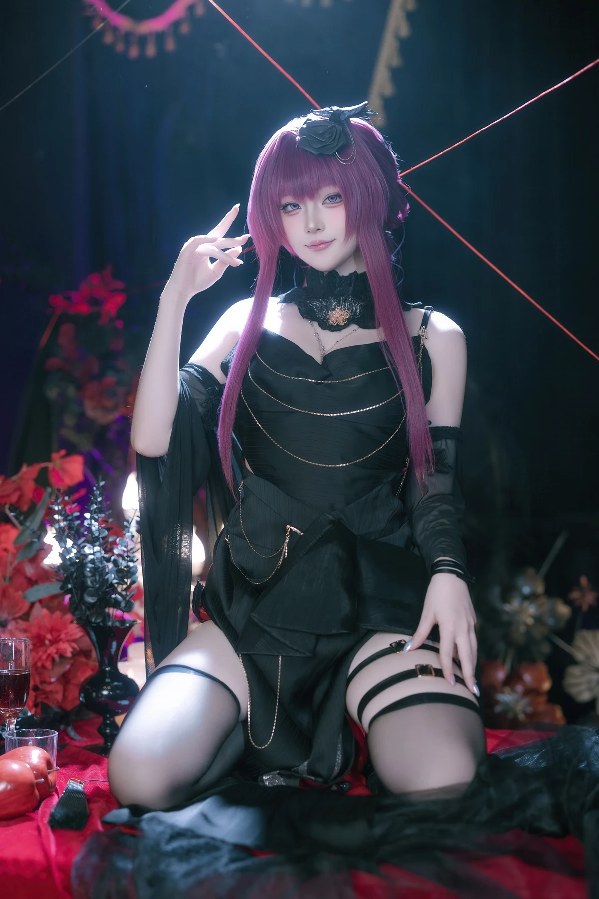 Cosplay 屿鱼 – 崩坏 星穹铁道 卡芙卡 缚月之夜 - P10