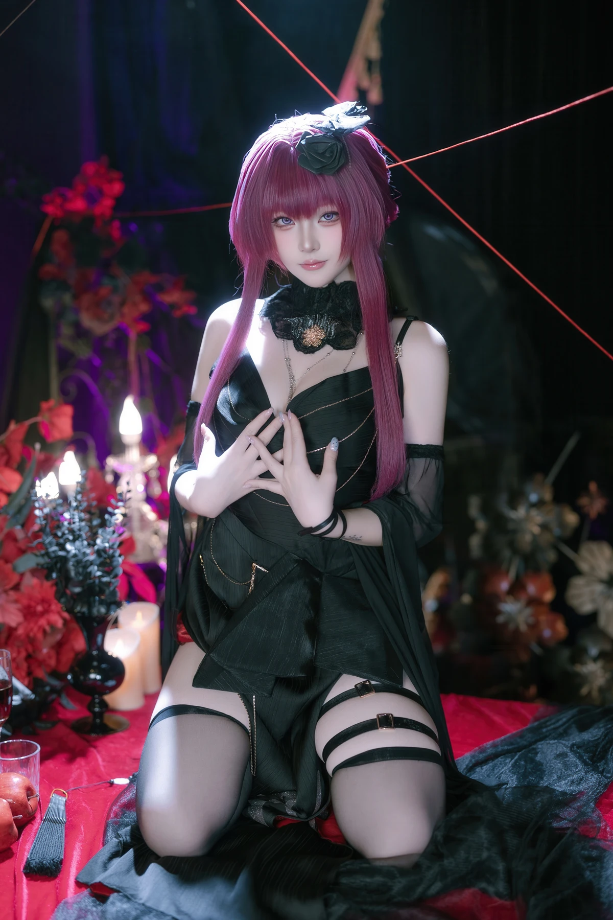Cosplay 屿鱼 – 崩坏 星穹铁道 卡芙卡 缚月之夜 - P11