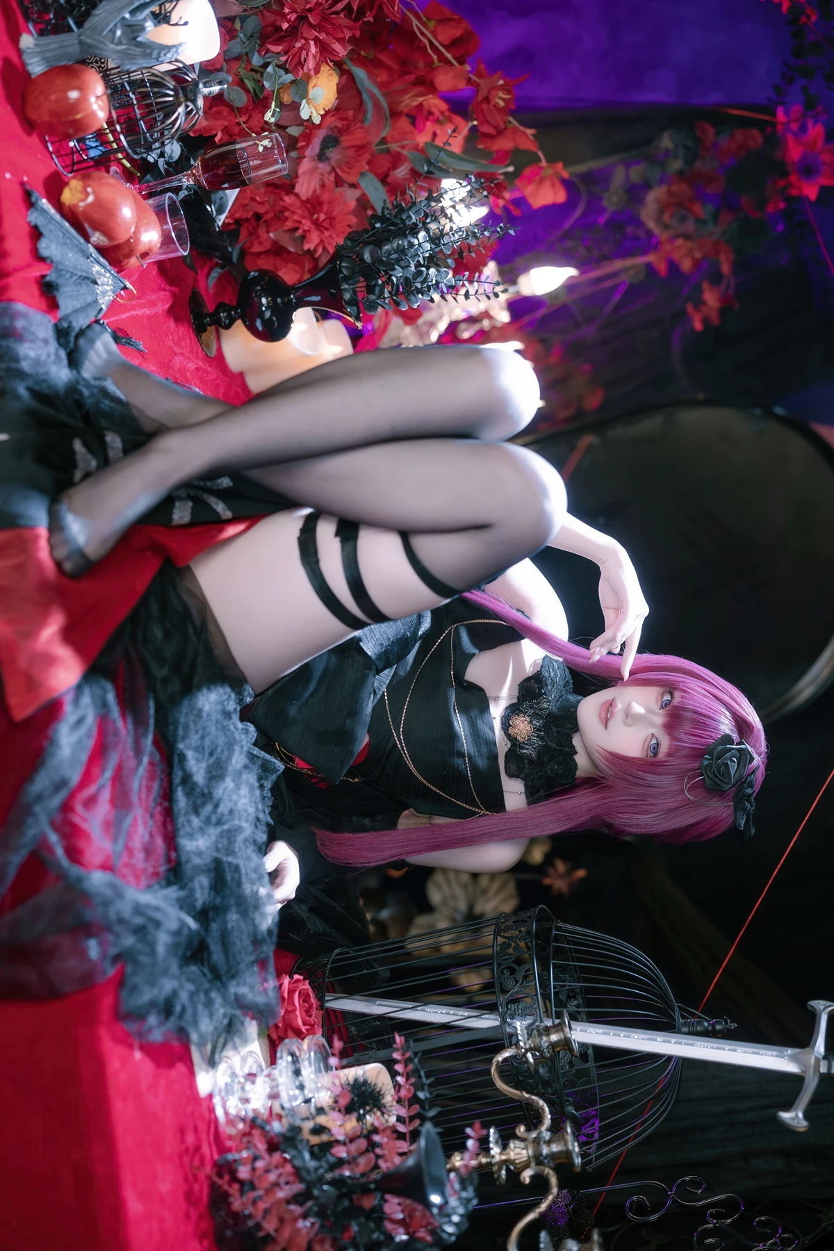 Cosplay 屿鱼 – 崩坏 星穹铁道 卡芙卡 缚月之夜 - P16