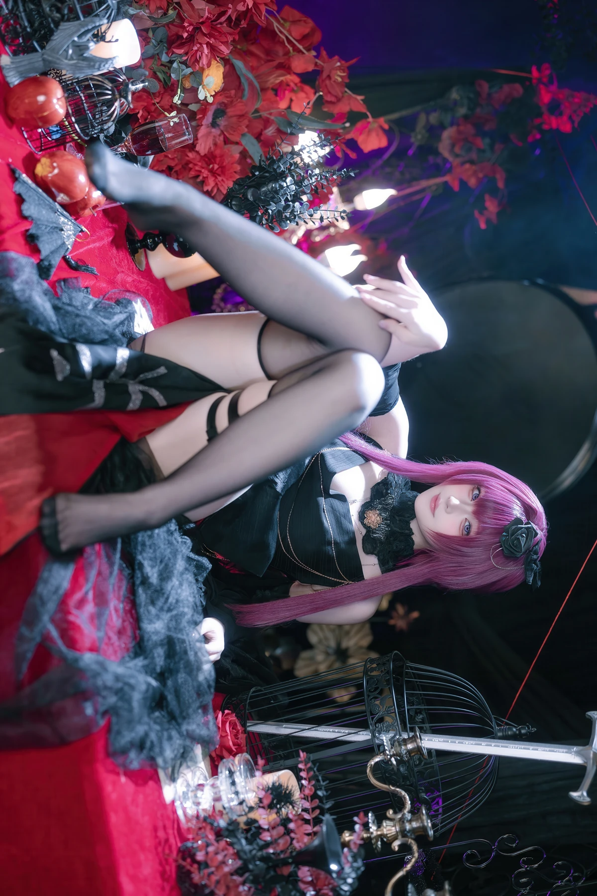 Cosplay 屿鱼 – 崩坏 星穹铁道 卡芙卡 缚月之夜 - P17