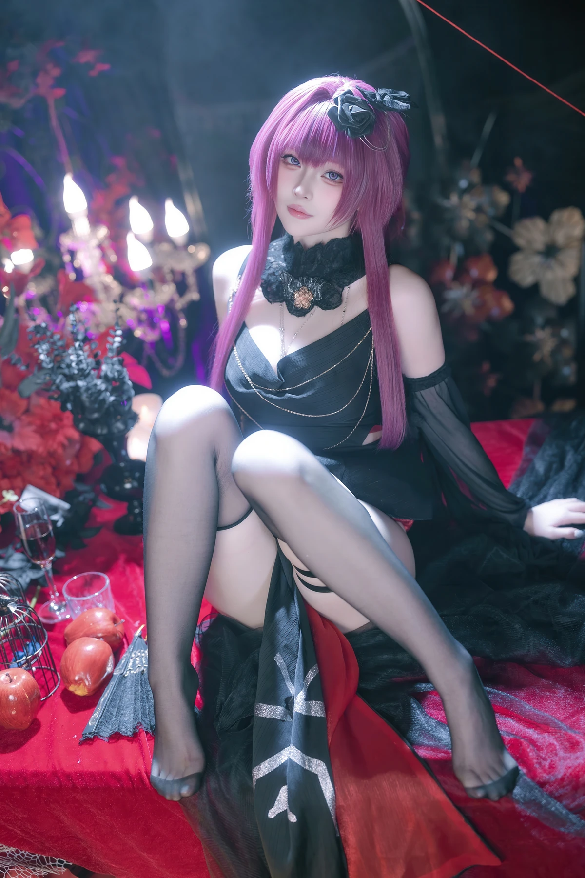 Cosplay 屿鱼 – 崩坏 星穹铁道 卡芙卡 缚月之夜 - P18