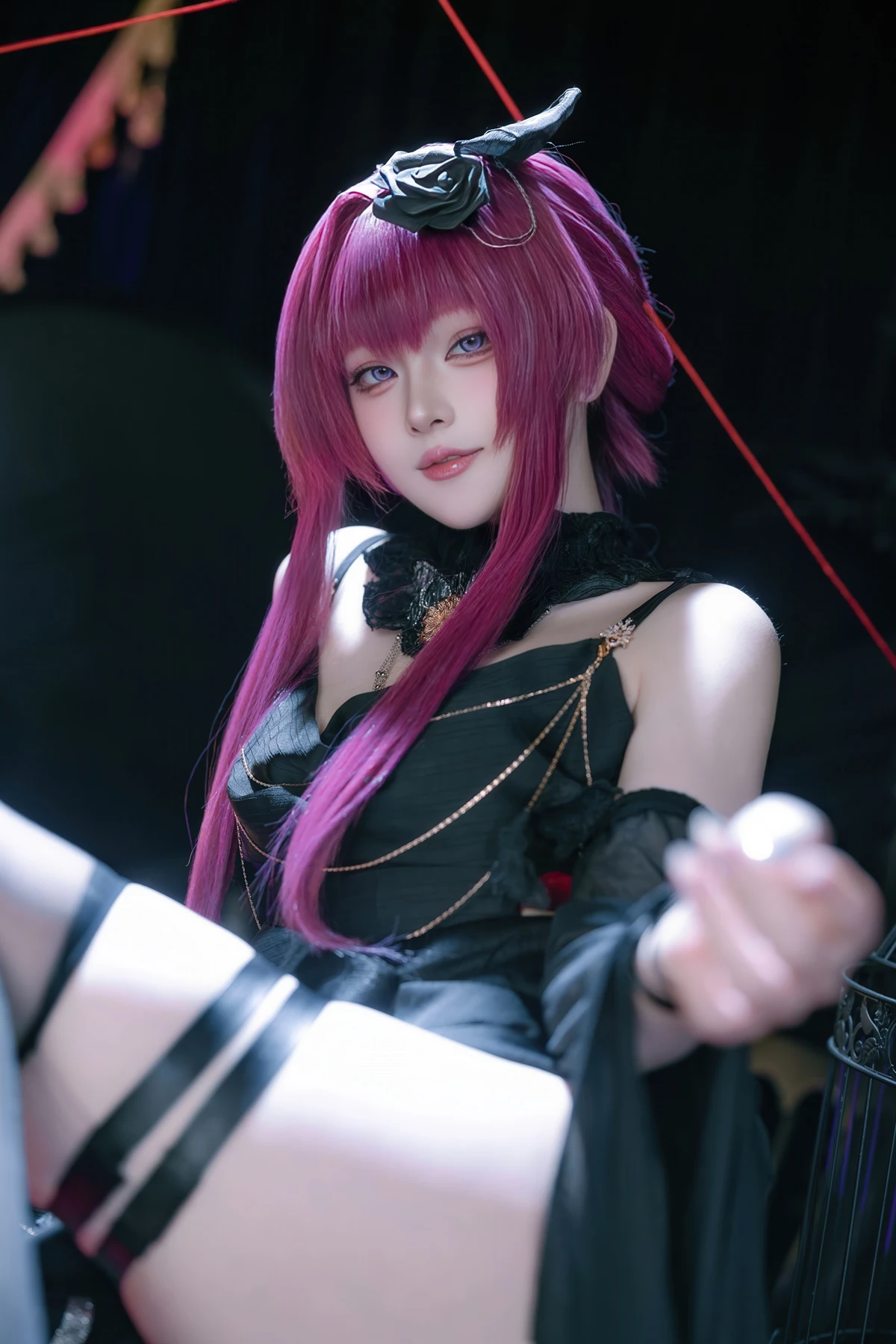Cosplay 屿鱼 – 崩坏 星穹铁道 卡芙卡 缚月之夜 - P24