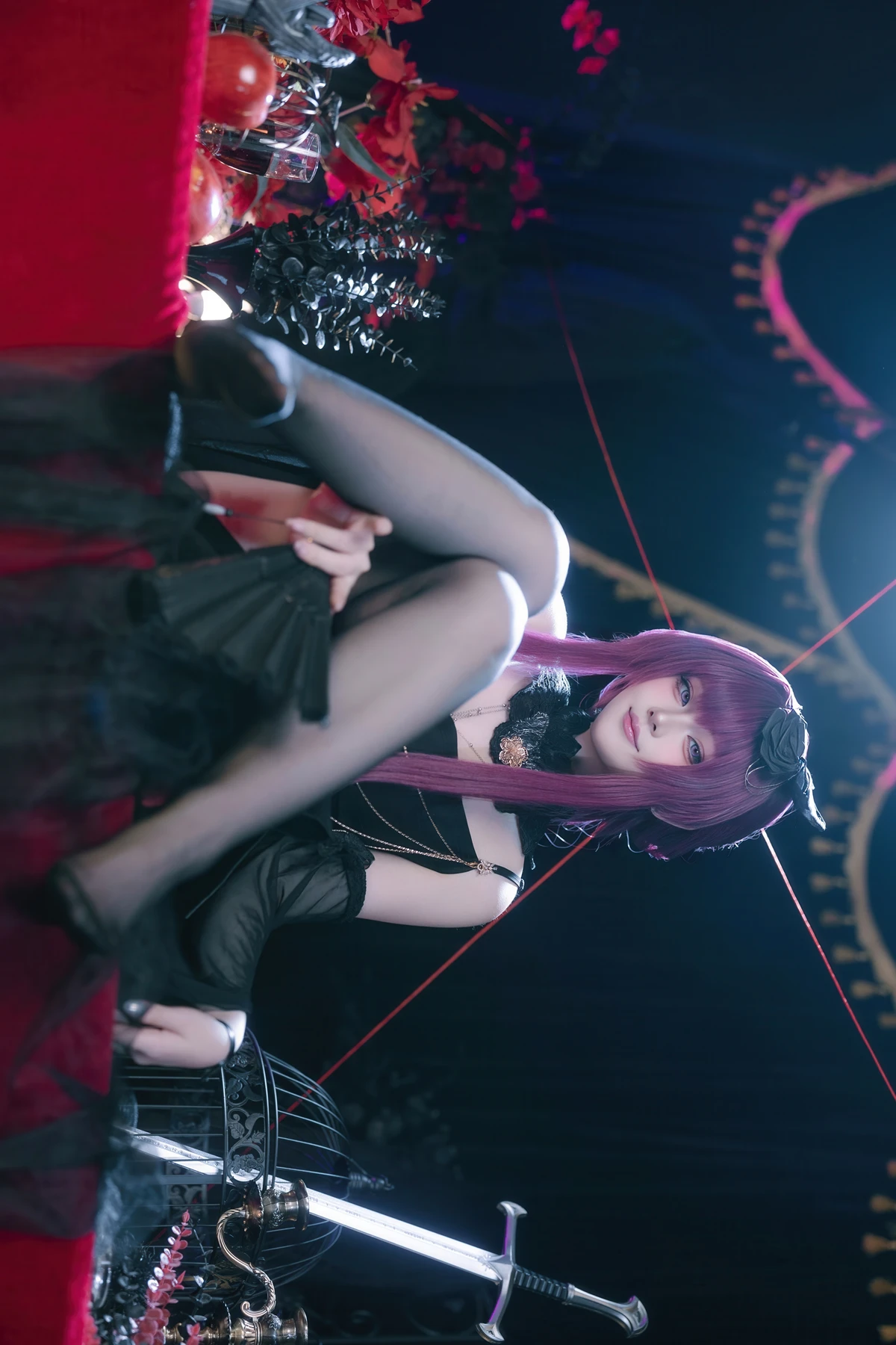 Cosplay 屿鱼 – 崩坏 星穹铁道 卡芙卡 缚月之夜 - P28