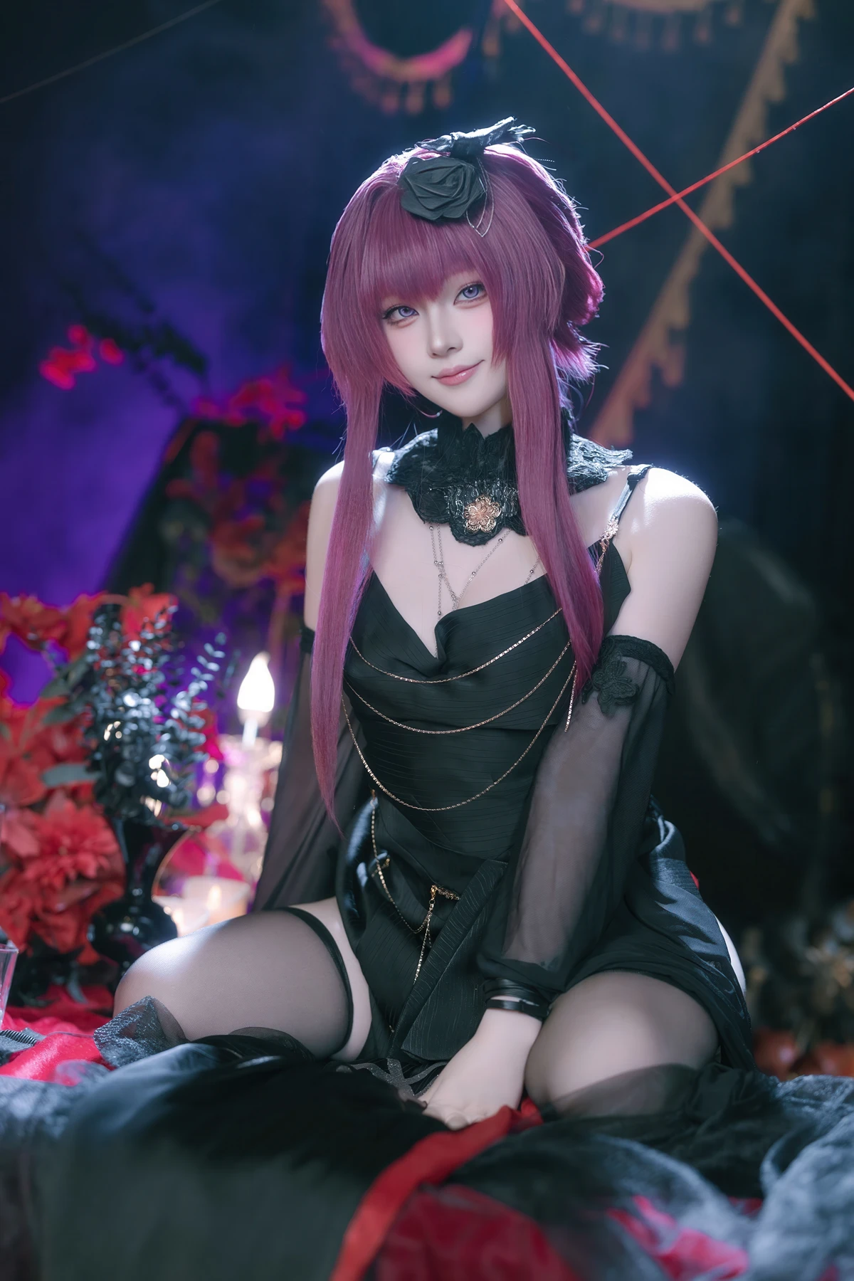 Cosplay 屿鱼 – 崩坏 星穹铁道 卡芙卡 缚月之夜 - P2