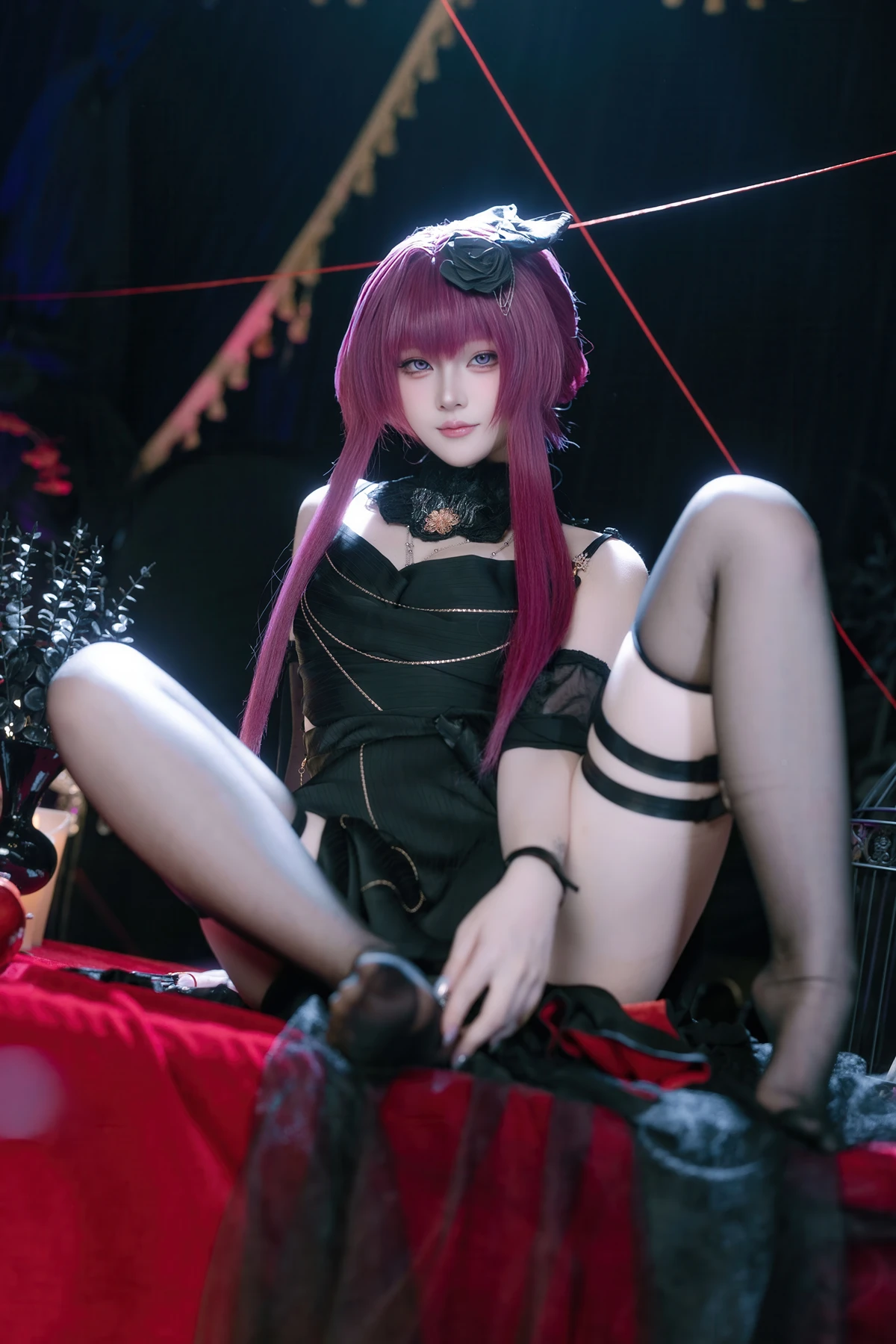 Cosplay 屿鱼 – 崩坏 星穹铁道 卡芙卡 缚月之夜 - P29