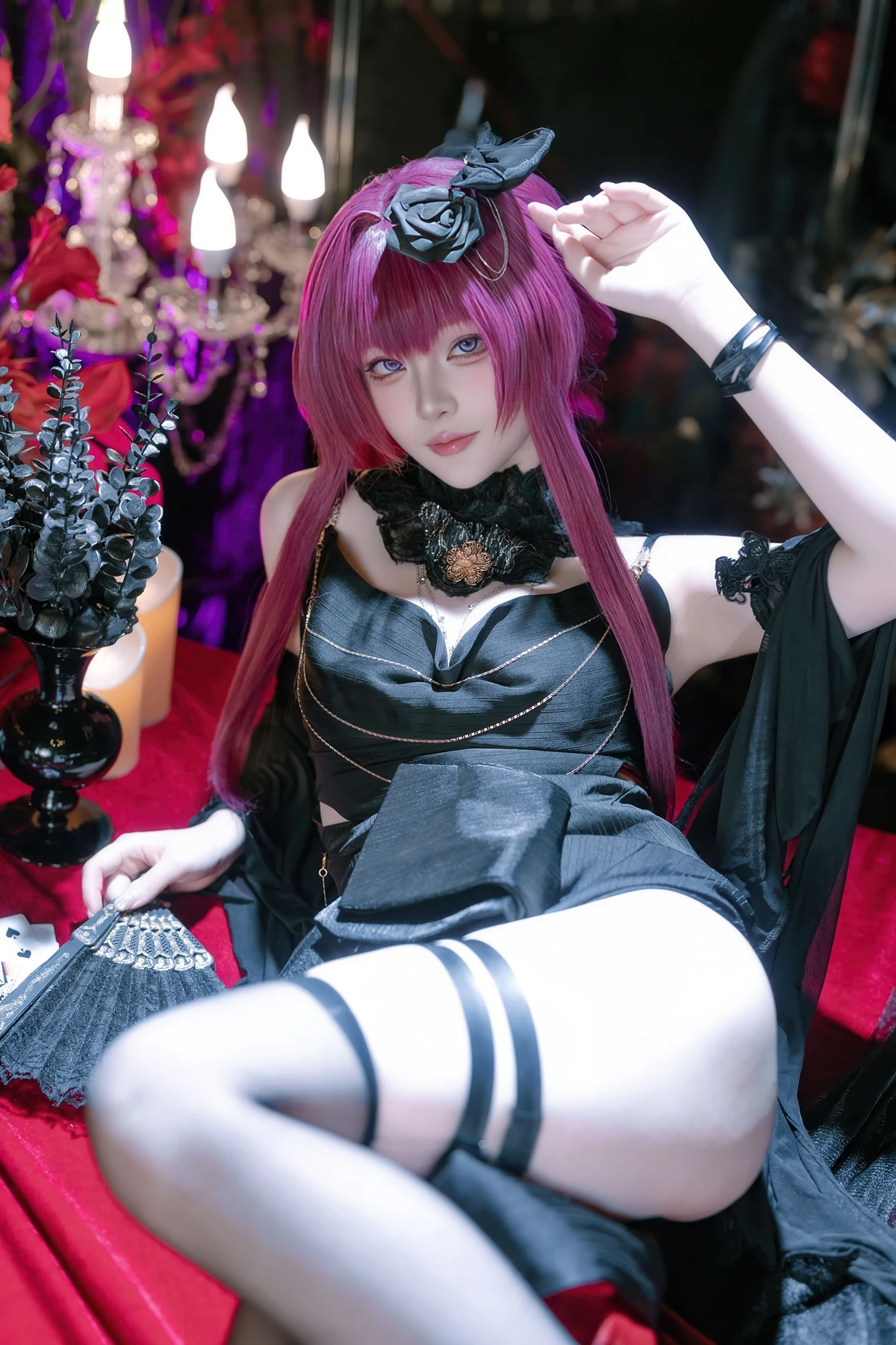 Cosplay 屿鱼 – 崩坏 星穹铁道 卡芙卡 缚月之夜 - P30