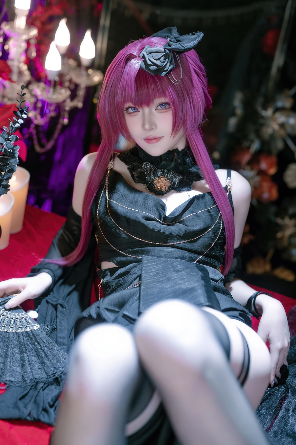 Cosplay 屿鱼 – 崩坏 星穹铁道 卡芙卡 缚月之夜 - P31