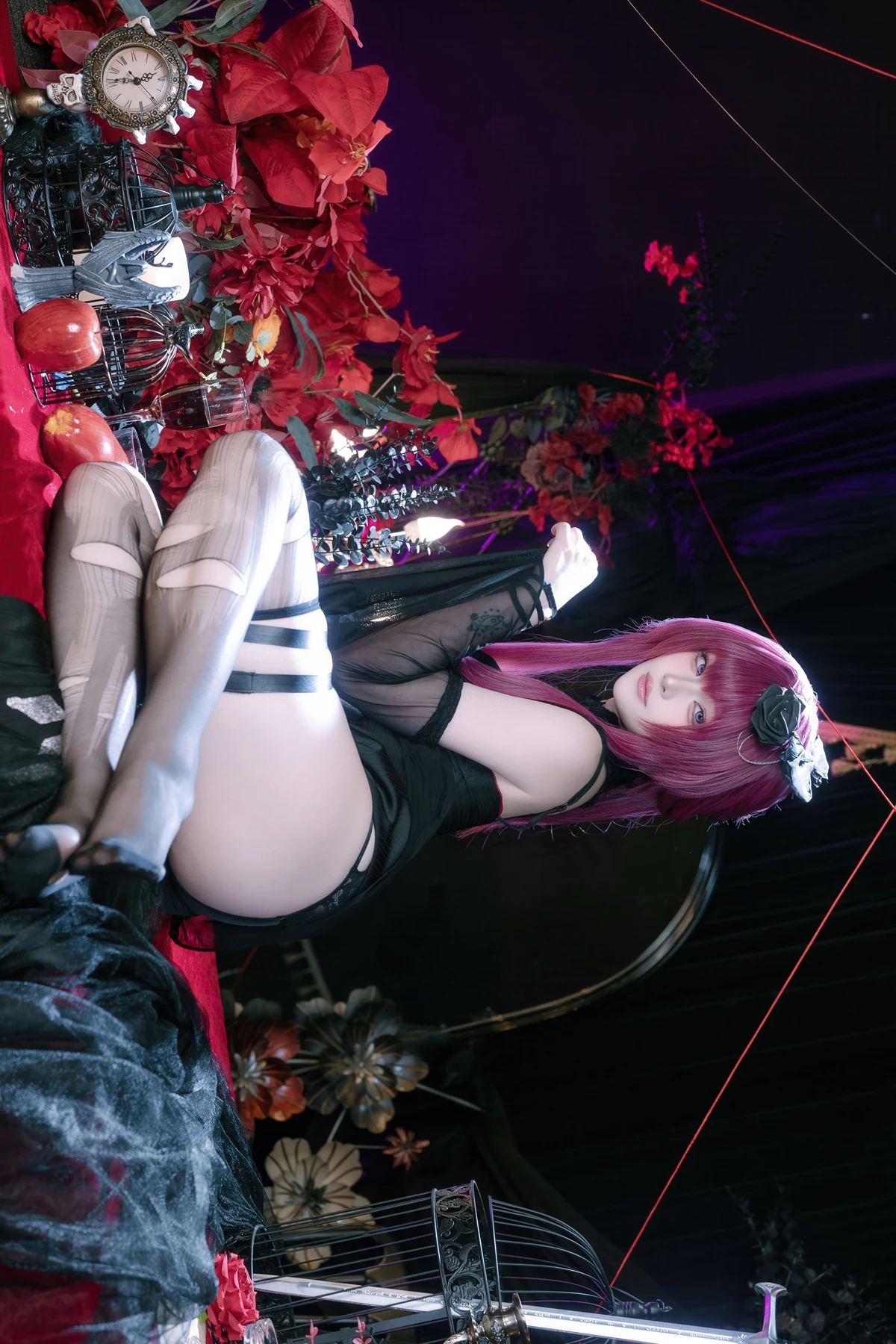 Cosplay 屿鱼 – 崩坏 星穹铁道 卡芙卡 缚月之夜 - P34