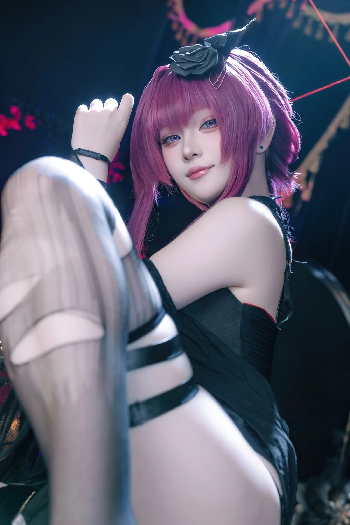 Cosplay 屿鱼 – 崩坏 星穹铁道 卡芙卡 缚月之夜 - P36