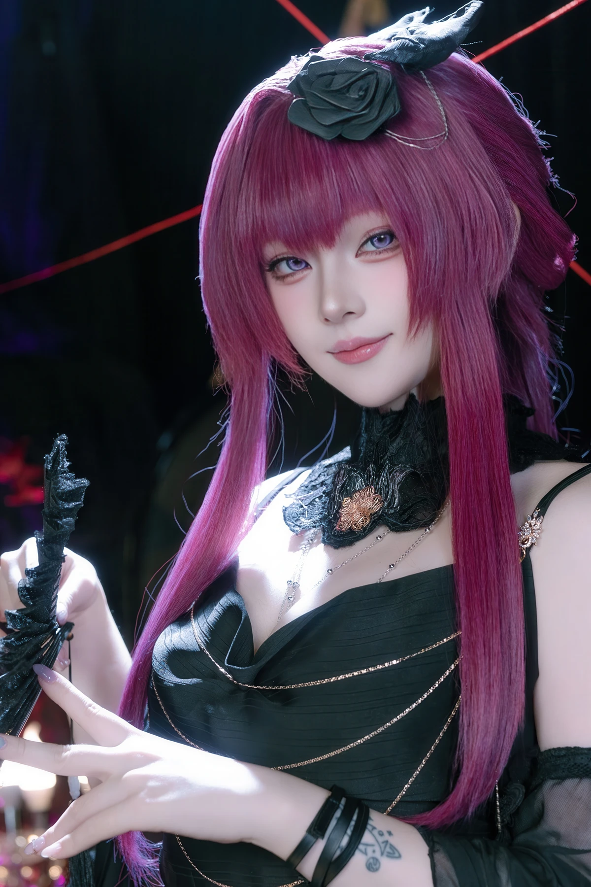 Cosplay 屿鱼 – 崩坏 星穹铁道 卡芙卡 缚月之夜 - P37