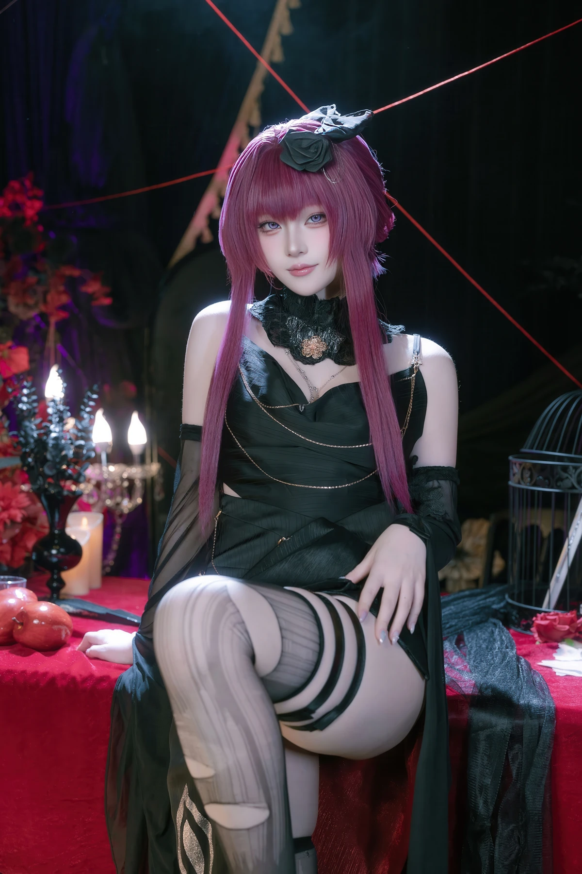 Cosplay 屿鱼 – 崩坏 星穹铁道 卡芙卡 缚月之夜 - P42
