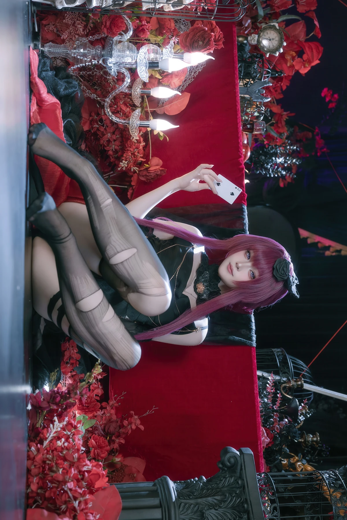 Cosplay 屿鱼 – 崩坏 星穹铁道 卡芙卡 缚月之夜 - P45