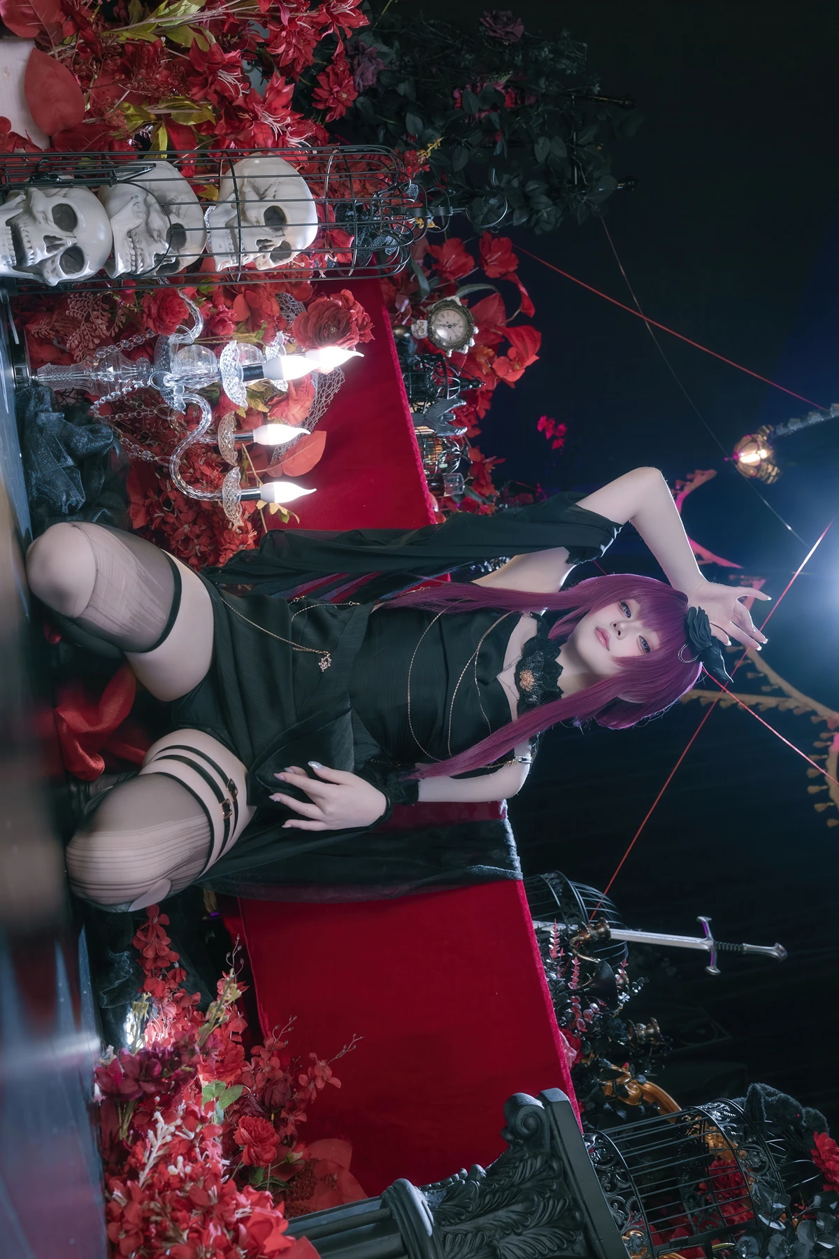 Cosplay 屿鱼 – 崩坏 星穹铁道 卡芙卡 缚月之夜 - P47
