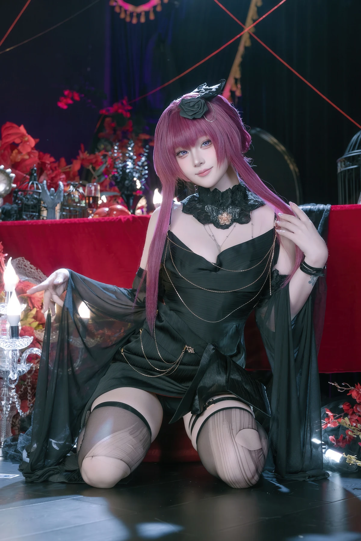 Cosplay 屿鱼 – 崩坏 星穹铁道 卡芙卡 缚月之夜 - P51