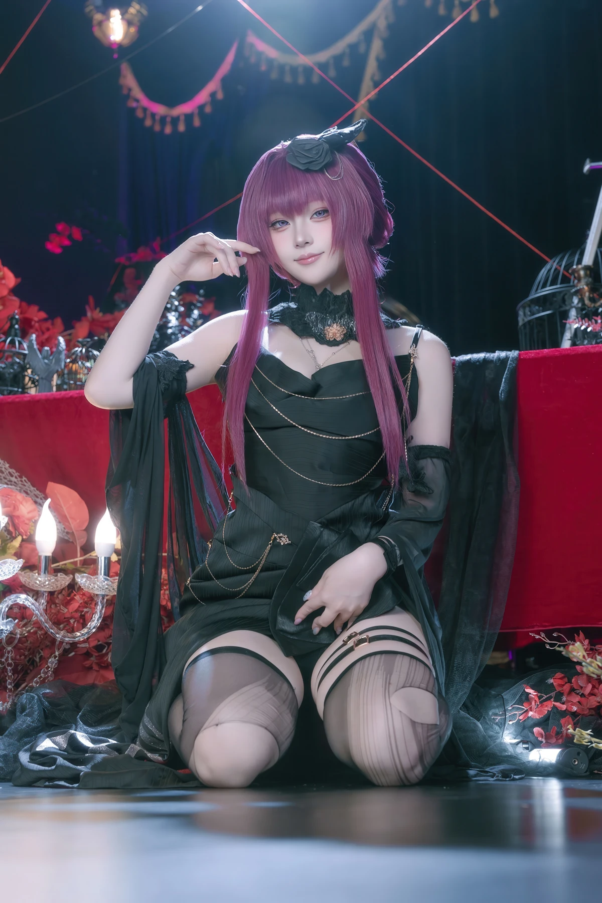 Cosplay 屿鱼 – 崩坏 星穹铁道 卡芙卡 缚月之夜 - P52