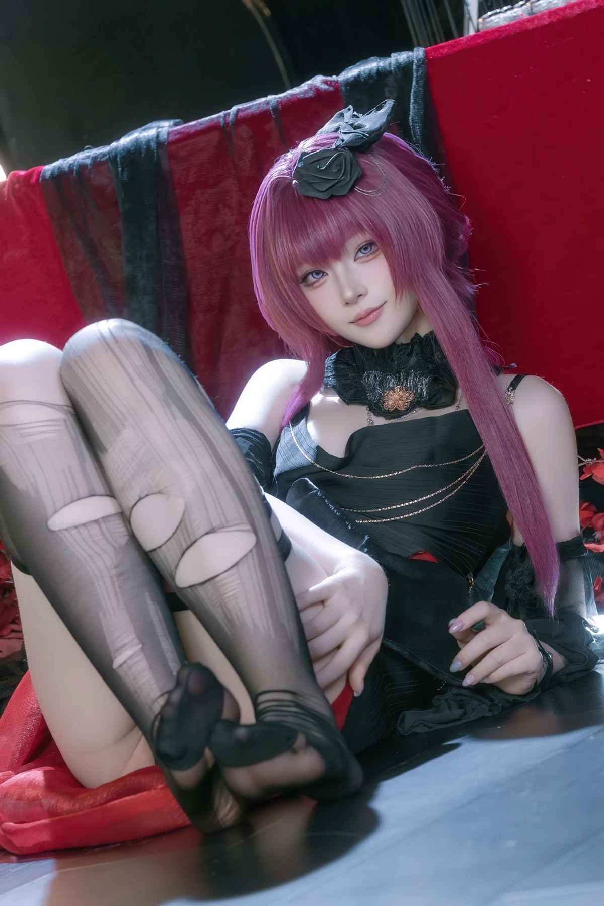 Cosplay 屿鱼 – 崩坏 星穹铁道 卡芙卡 缚月之夜 - P58