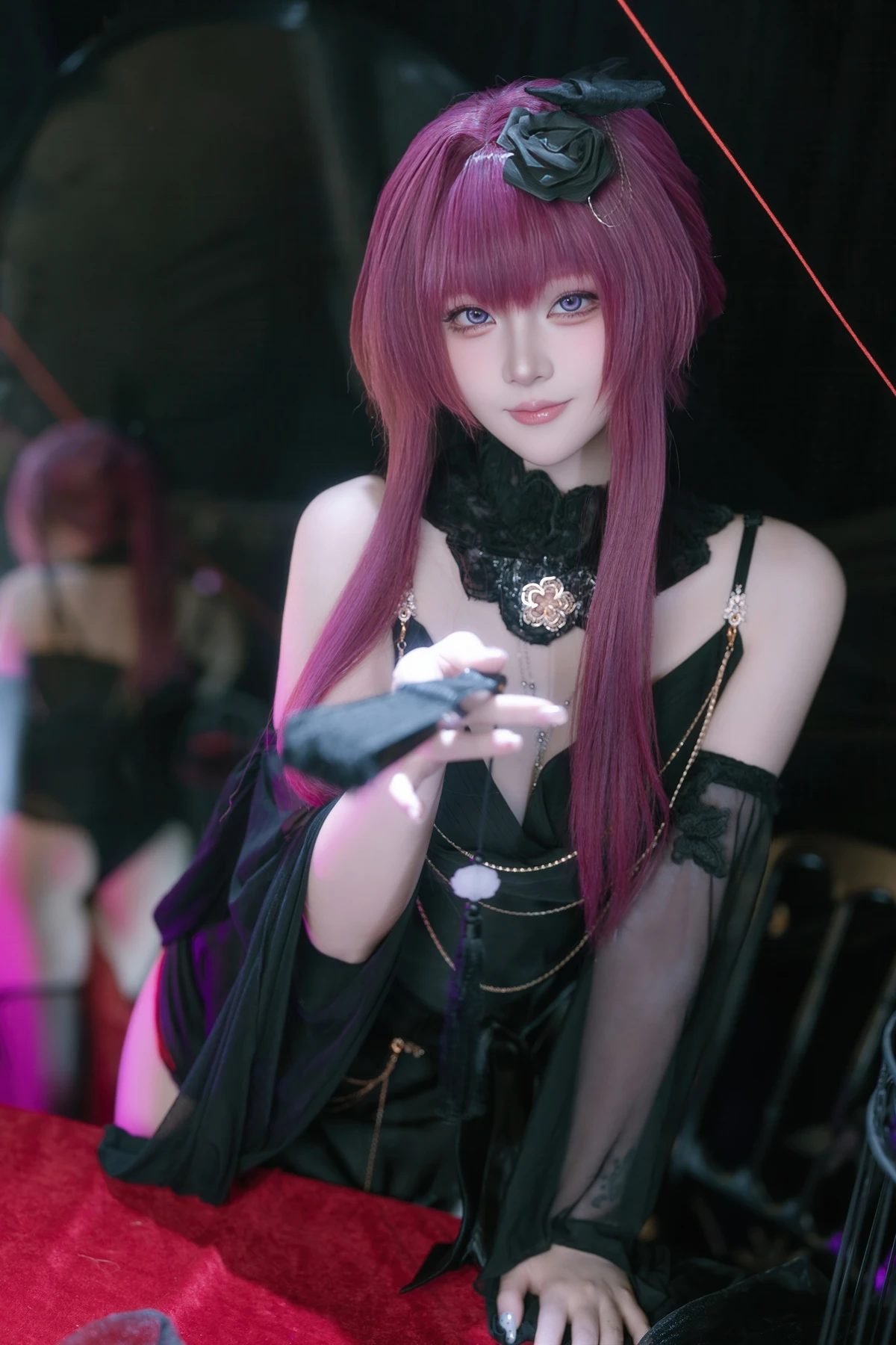 Cosplay 屿鱼 – 崩坏 星穹铁道 卡芙卡 缚月之夜 - P5