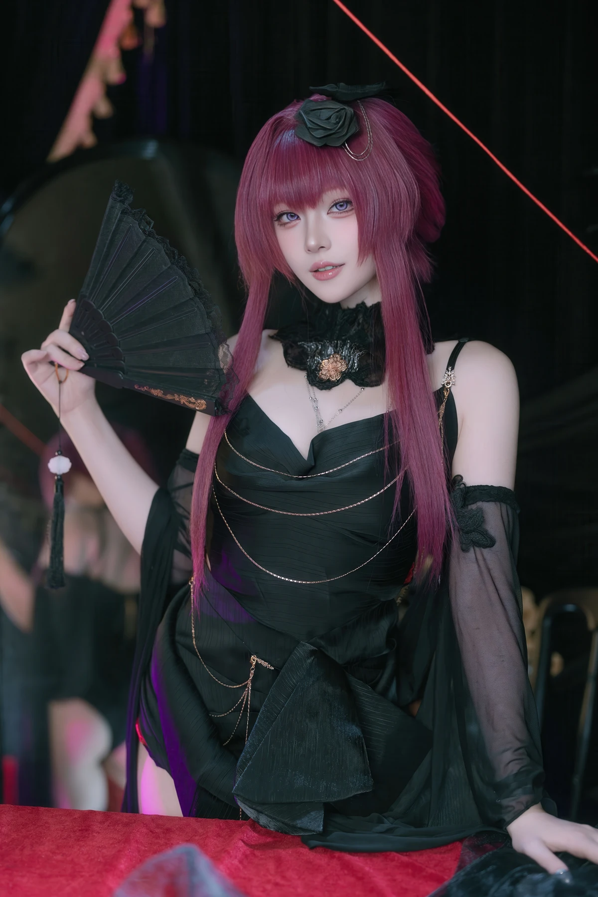 Cosplay 屿鱼 – 崩坏 星穹铁道 卡芙卡 缚月之夜 - P7