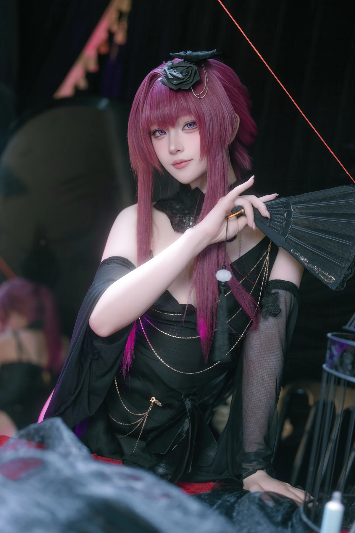Cosplay 屿鱼 – 崩坏 星穹铁道 卡芙卡 缚月之夜 - P8