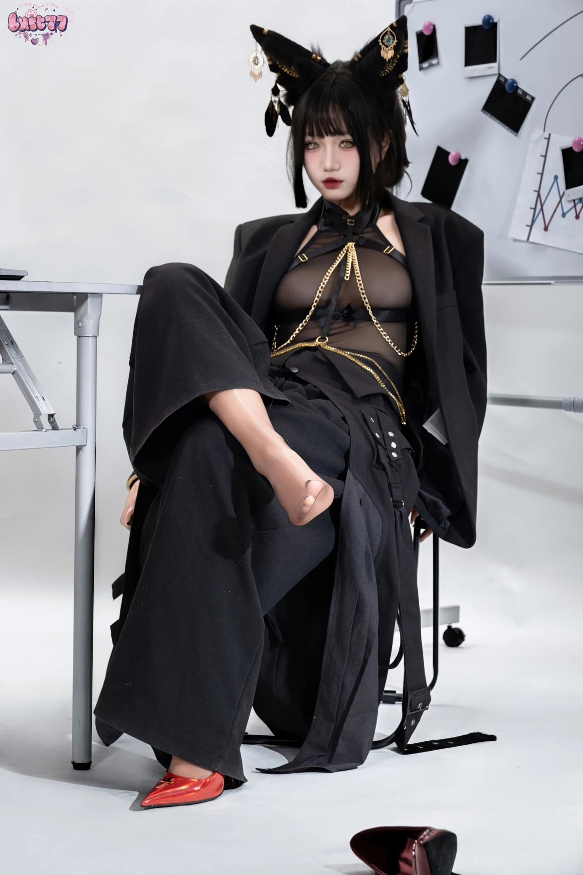 Cosplay 柒柒要乖哦 – 黑·阿努比斯 Set.02 - P13