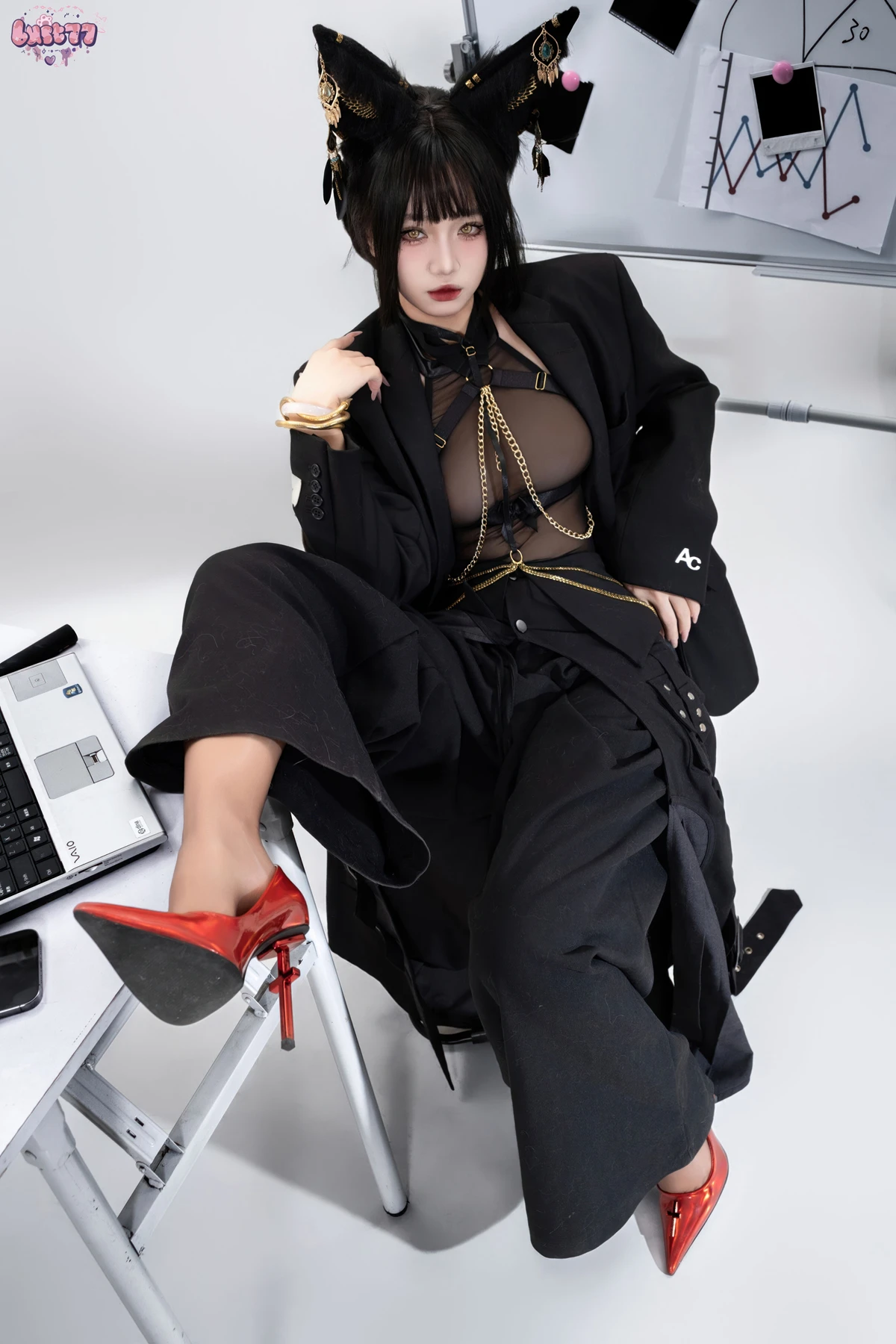 Cosplay 柒柒要乖哦 – 黑·阿努比斯 Set.02 - P14