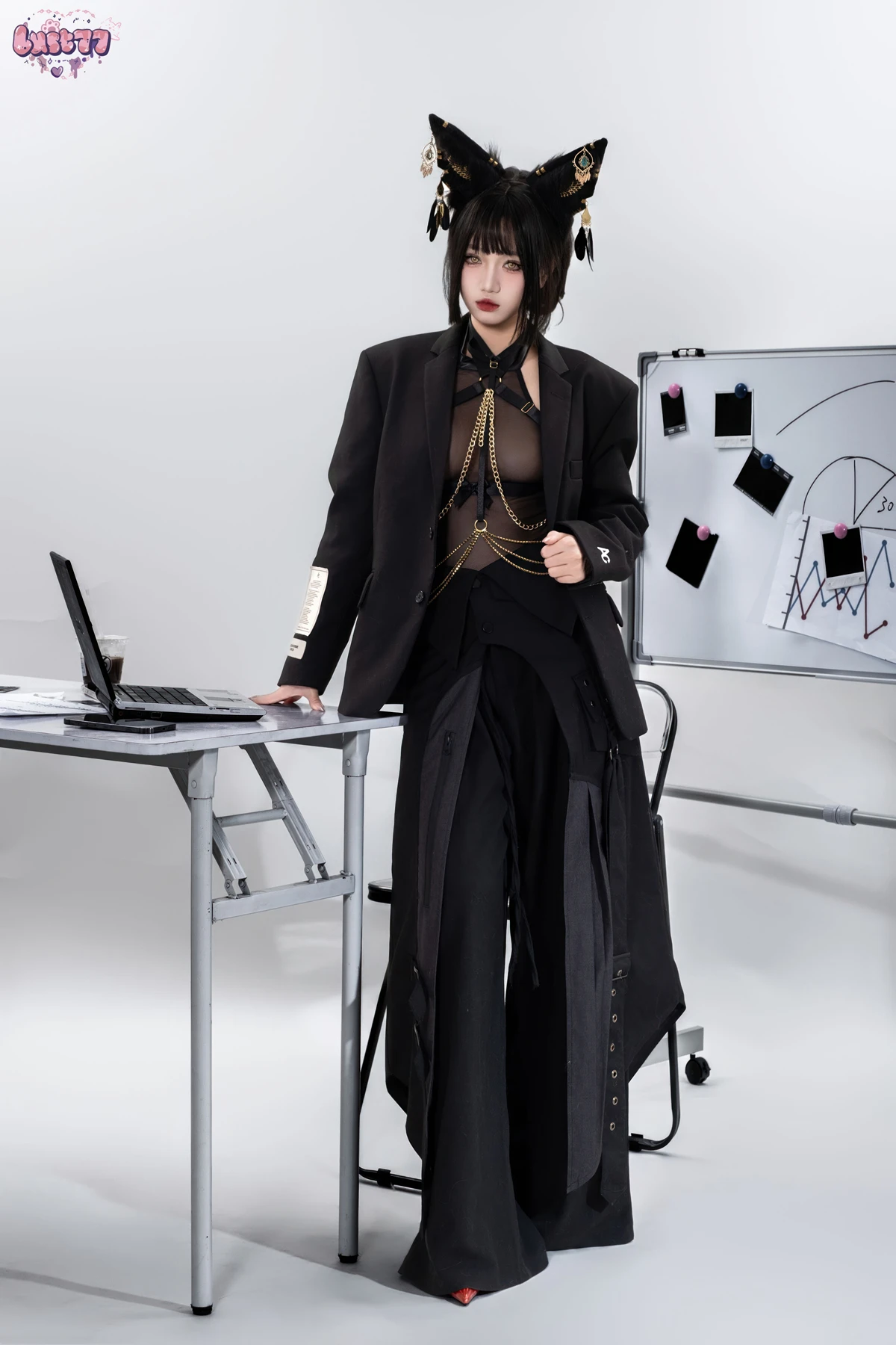 Cosplay 柒柒要乖哦 – 黑·阿努比斯 Set.02 - P3
