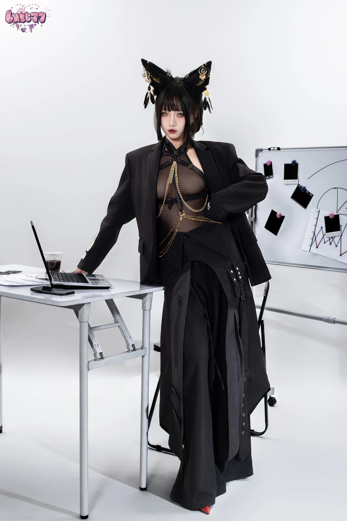 Cosplay 柒柒要乖哦 – 黑·阿努比斯 Set.02 - P4