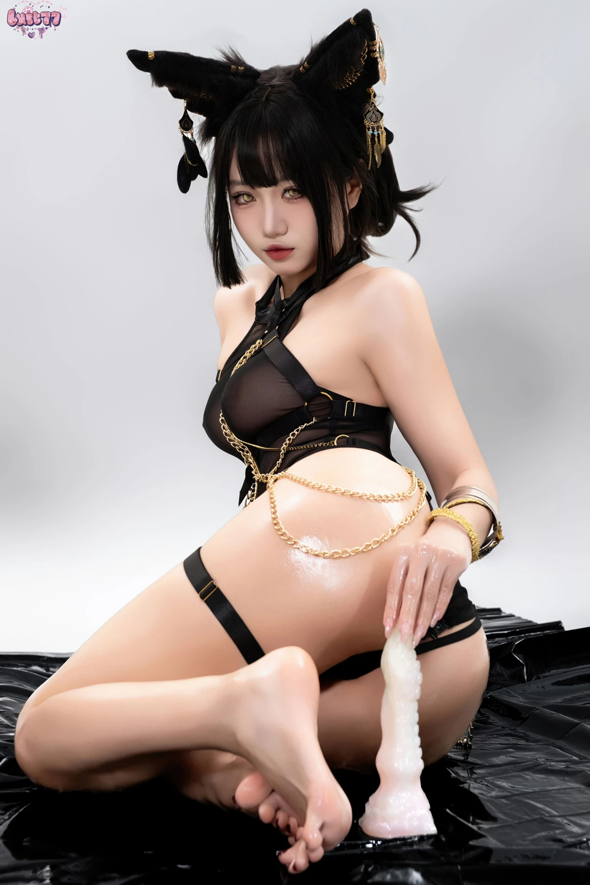 Cosplay 柒柒要乖哦 – 黑·阿努比斯 Set.02 - P58
