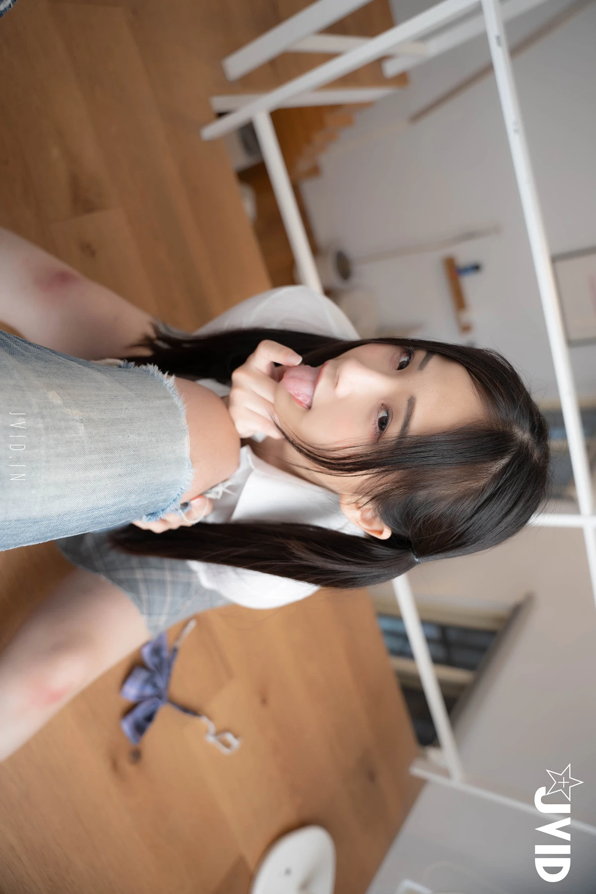 JVID 婕咪 Juice – {不能發出聲音}雙馬尾再次逆麟.又在學長胯下玩起來 - P31