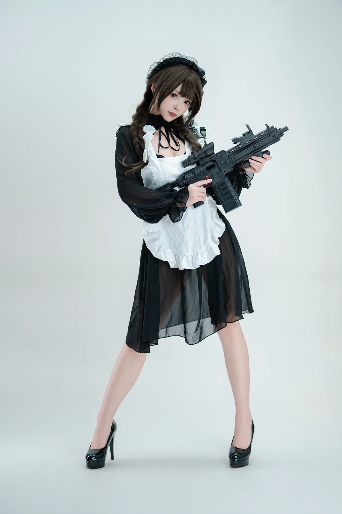 Cosplay Bangni邦尼 – 枪械女仆 - P15