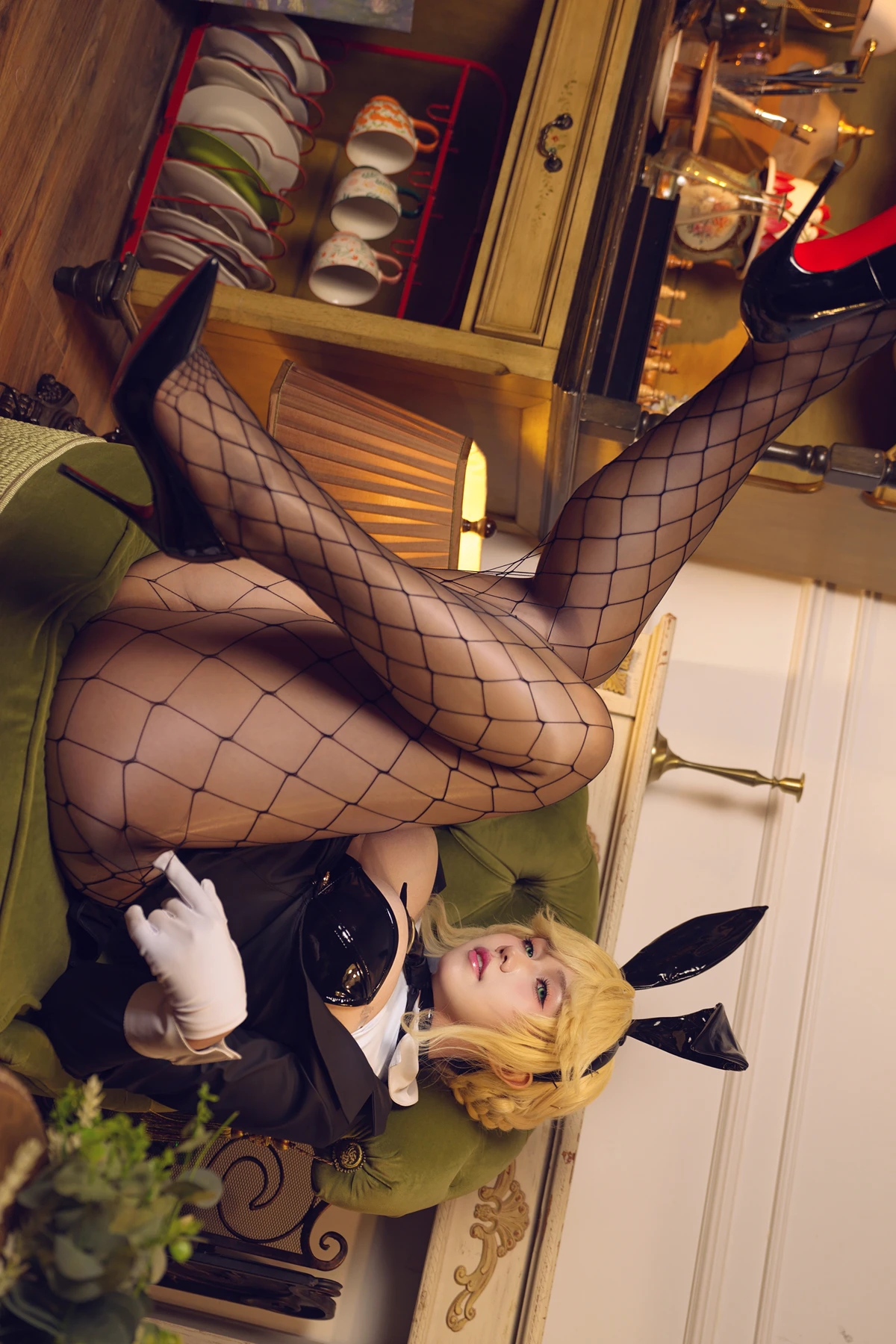 Cosplay 麻花麻花酱 – 胜利女神：妮姬 伊莱格 & 妮姬 爱德 兔女郎 - P15